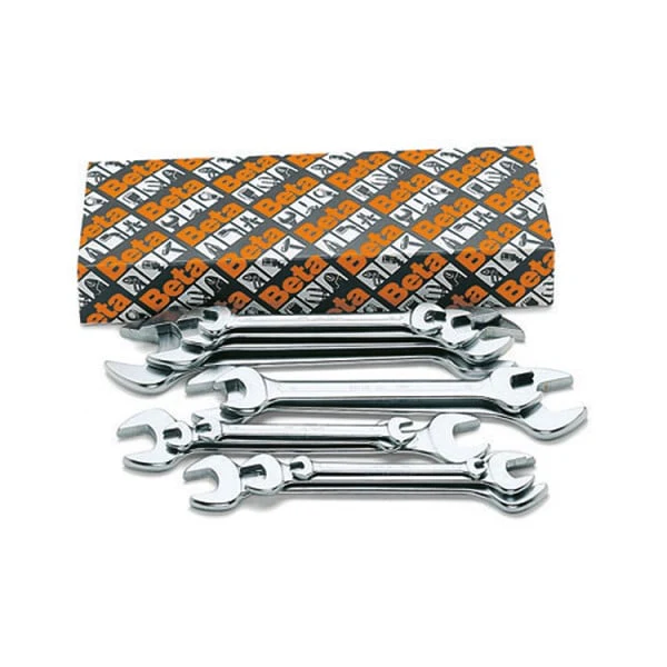 Beta Tools 55/S Set of Open-End Wrenches Chrome Vanadium