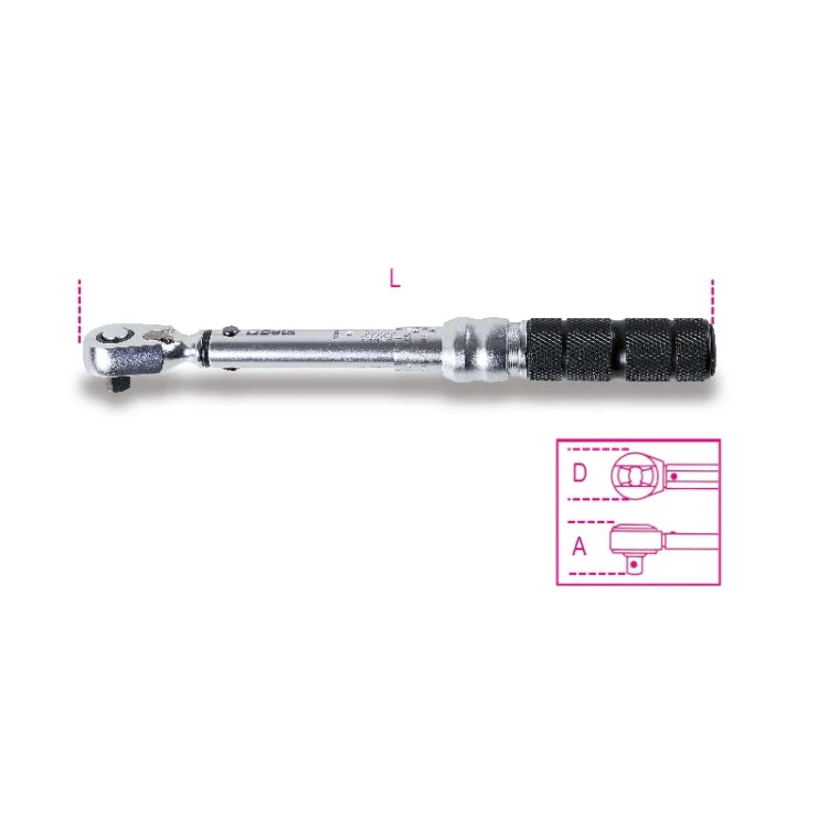 Beta Tools 605E Click Torque Wrench with Reversible Ratchet - Image 2