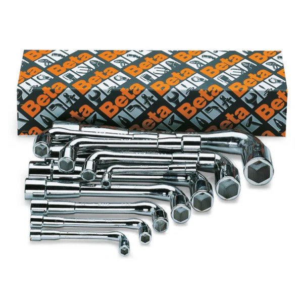 Beta Tools 933/S Double-Ended Offset Hexagon Socket Wrench Set Chrome-Plated