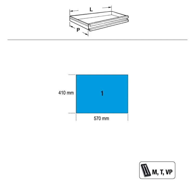 Beta Tools C04TSS-7 Stainless Steel Mobile Roller Cab Seven Drawers - Image 5