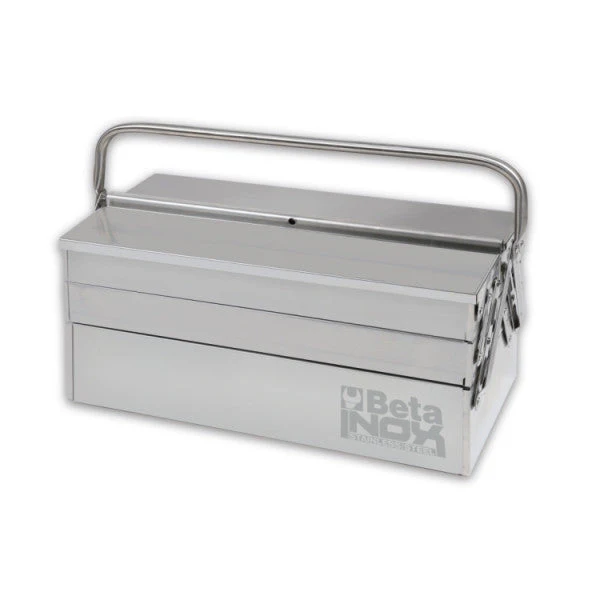 Beta Tools C20TSS Five-Section Cantilever Tool Box Stainless Steel