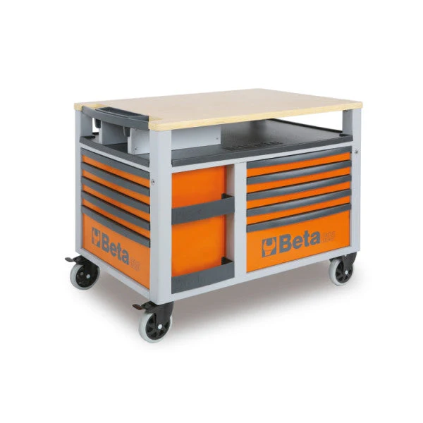 Beta Tools C28 SuperTank Trolley with Worktop and Ten Drawers