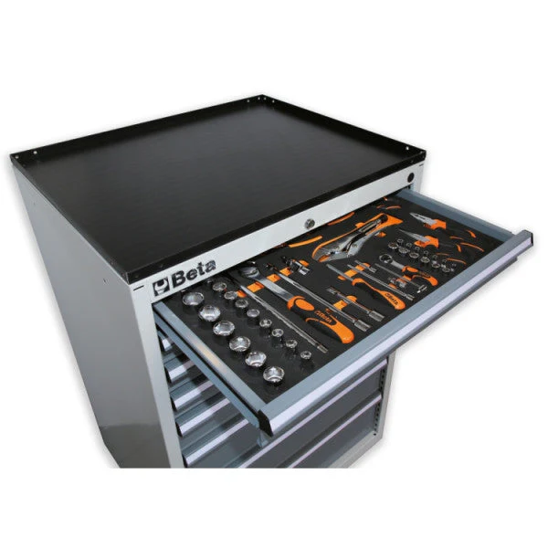 Beta Tools C35/9GM Industrial Tool Chest with 9 Drawers Grey - Image 2