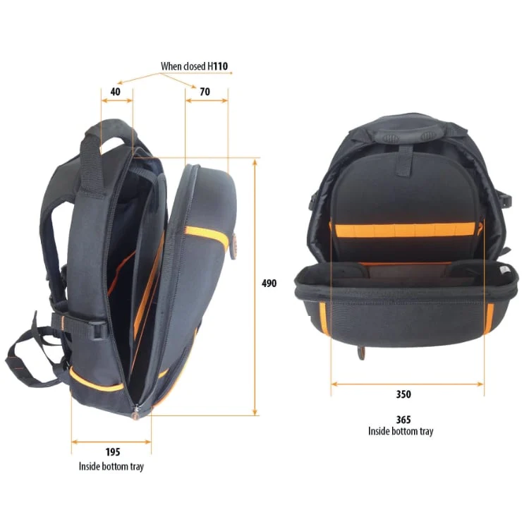 Beta Tools C5 Technical Fabric Tool Rucksack with Waterproof Base - Image 3