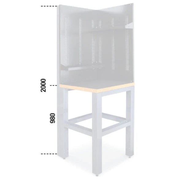 Beta Tools C55AC Self-supporting Complete Corner Worktop 27.6 in - Image 2
