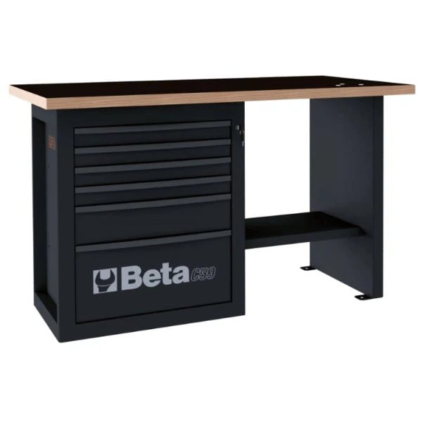 Beta Tools C59C Endurance Workbench 1-Cab with Six Drawers, Short - Image 3