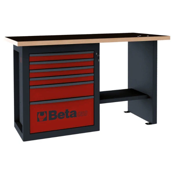 Beta Tools C59C Endurance Workbench 1-Cab with Six Drawers, Short - Image 4
