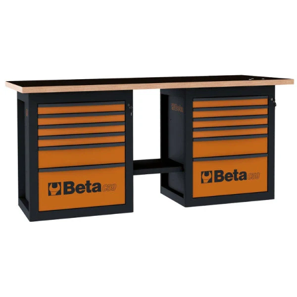 Beta Tools Endurance Workbench with 2 Cabs and Six Drawers