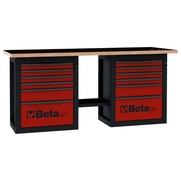 Beta Tools Endurance Workbench with 2 Cabs and Six Drawers - Image 3