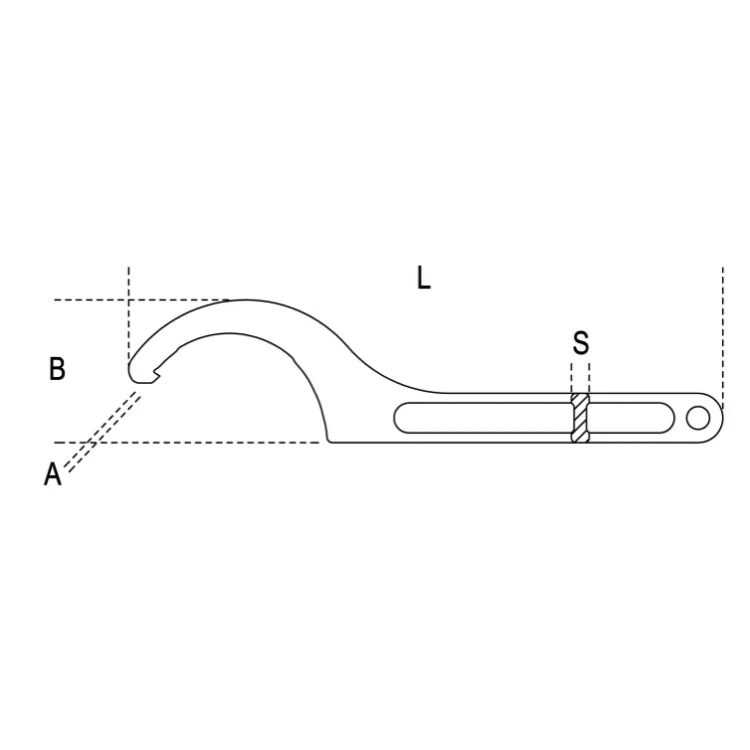 Beta Tools Hook Wrenches Square Nose Ring Nuts UNI/ISO 2982-2983 - Image 2