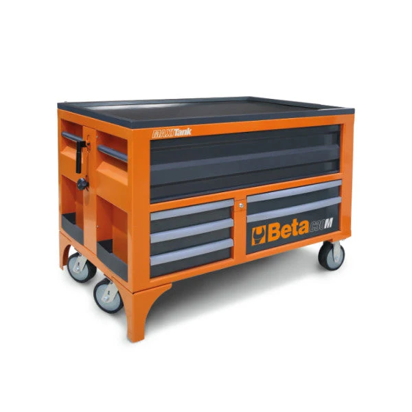 Beta Tools MaxiTank Mobile Workbench C30M Steel Oil-Proof Worktop