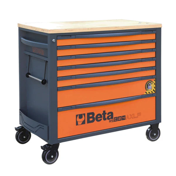 Beta Tools RSC24AXLP/7 Mobile Roller Cab 7 Drawers Wood Worktop - Image 2
