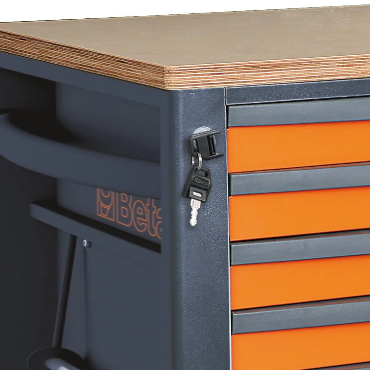 Beta Tools RSC24L/7 Mobile Roller Cab 7-Drawer Side Shelf - Image 5
