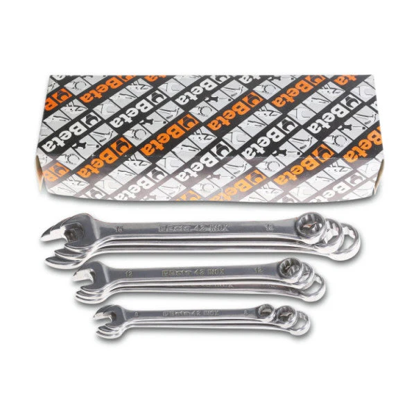 Beta Tools Stainless Combination Spanner Set 11 Piece Metric Wrenches