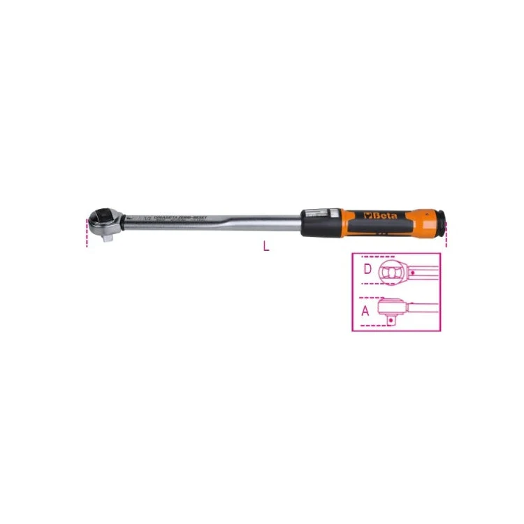 Beta Tools 666 LBF.FT ZERO-RESET Click-Type Torque Wrench, Scale in lbf.ft - Image 4