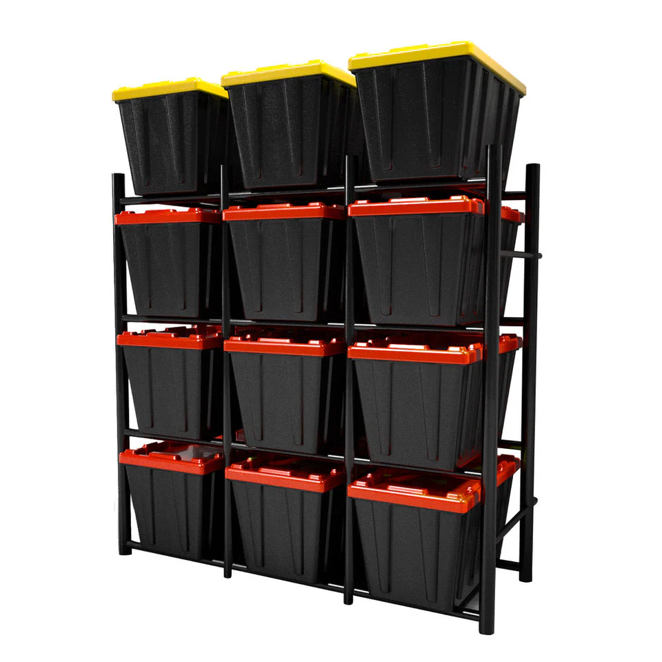 Proslat Bin Warehouse Heavy-Duty 12 tote Rack - Special Edition - 65012 - Image 2