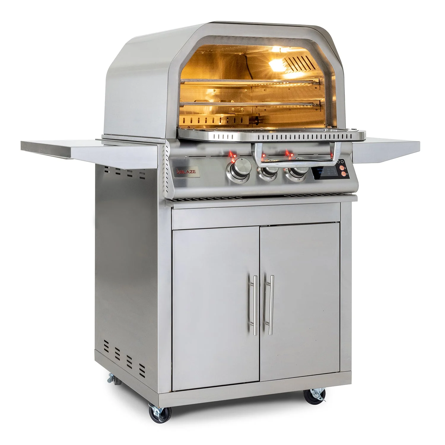 Blaze 26-Inch Gas Outdoor Pizza Oven With Rotisserie (NG) - BLZ-26-PZOVN-NG - Image 2