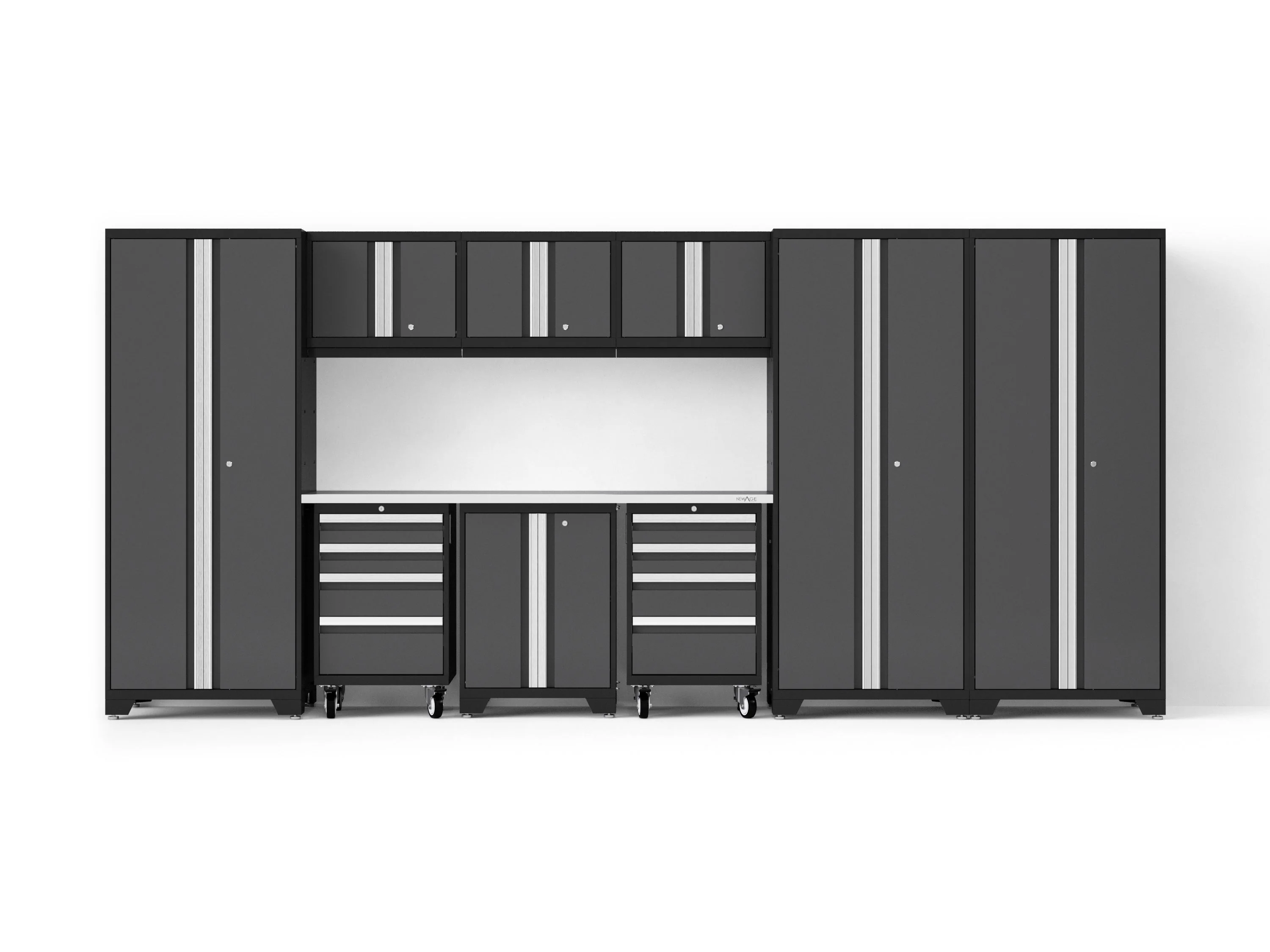 Newage Bold XL 10-Piece Garage Cabinet Set 24-Inch Deep Steel - Image 13