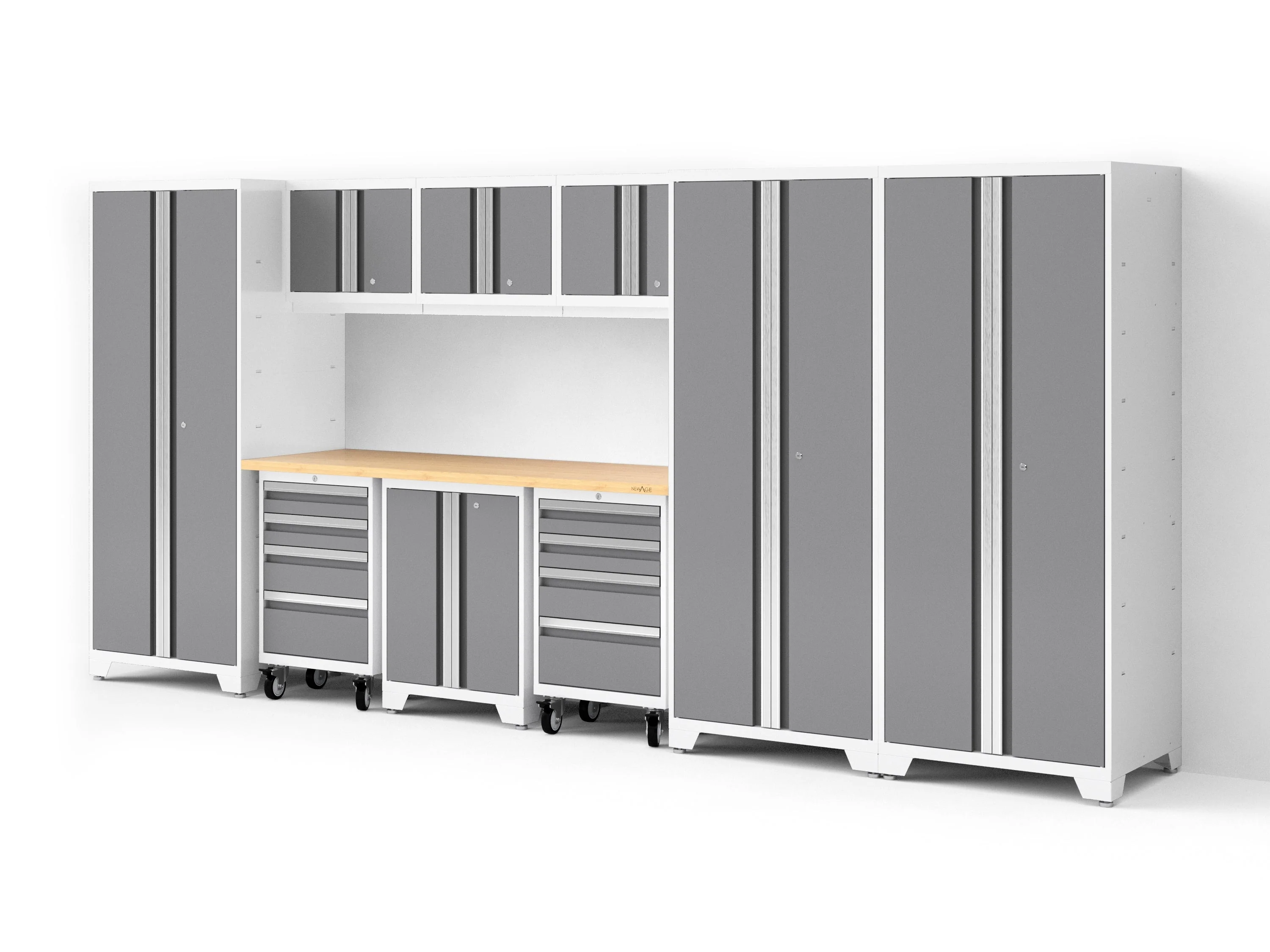 Newage Bold XL 10-Piece Garage Cabinet Set 24-Inch Deep Steel - Image 23