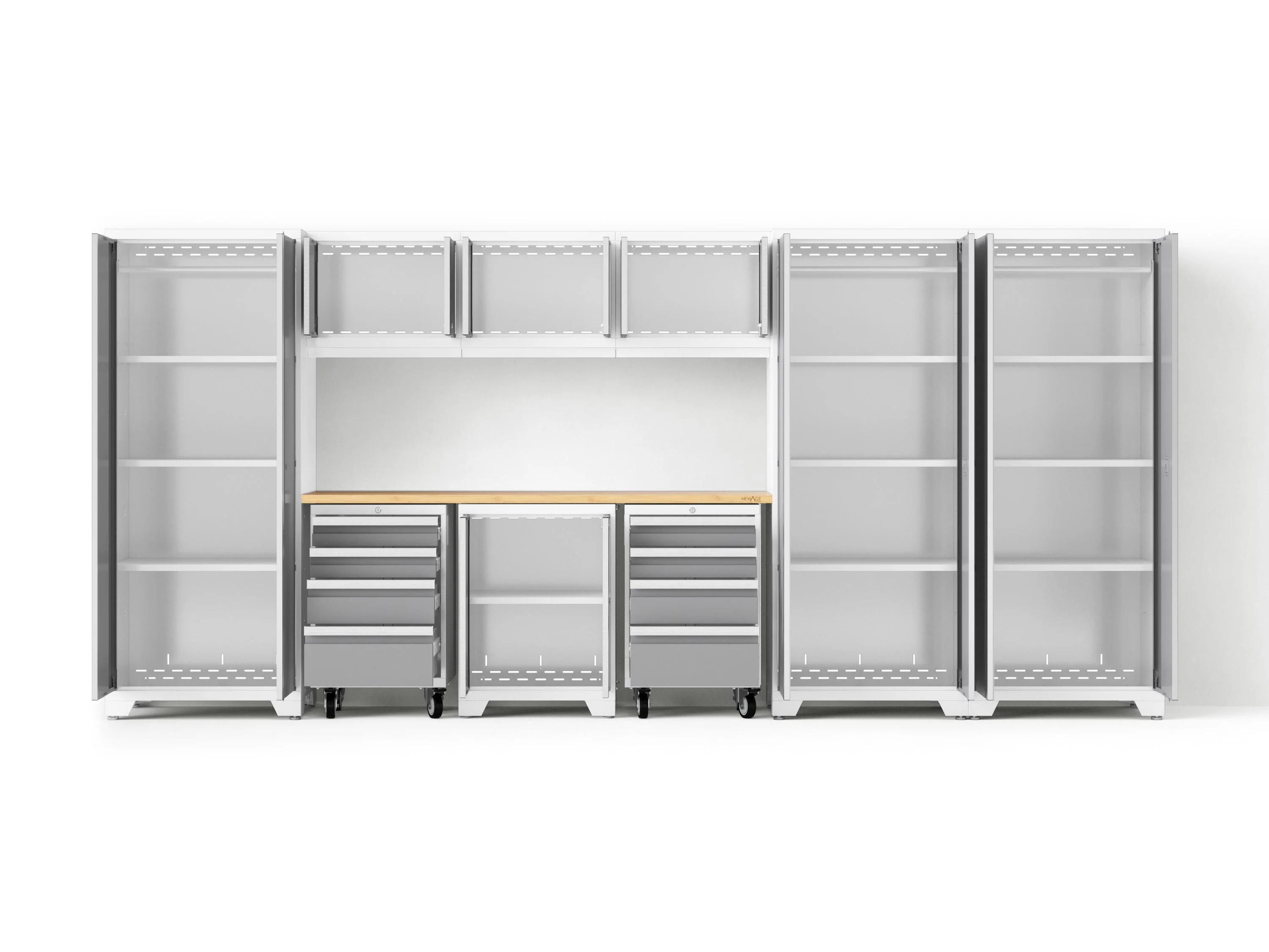 Newage Bold XL 10-Piece Garage Cabinet Set 24-Inch Deep Steel - Image 25