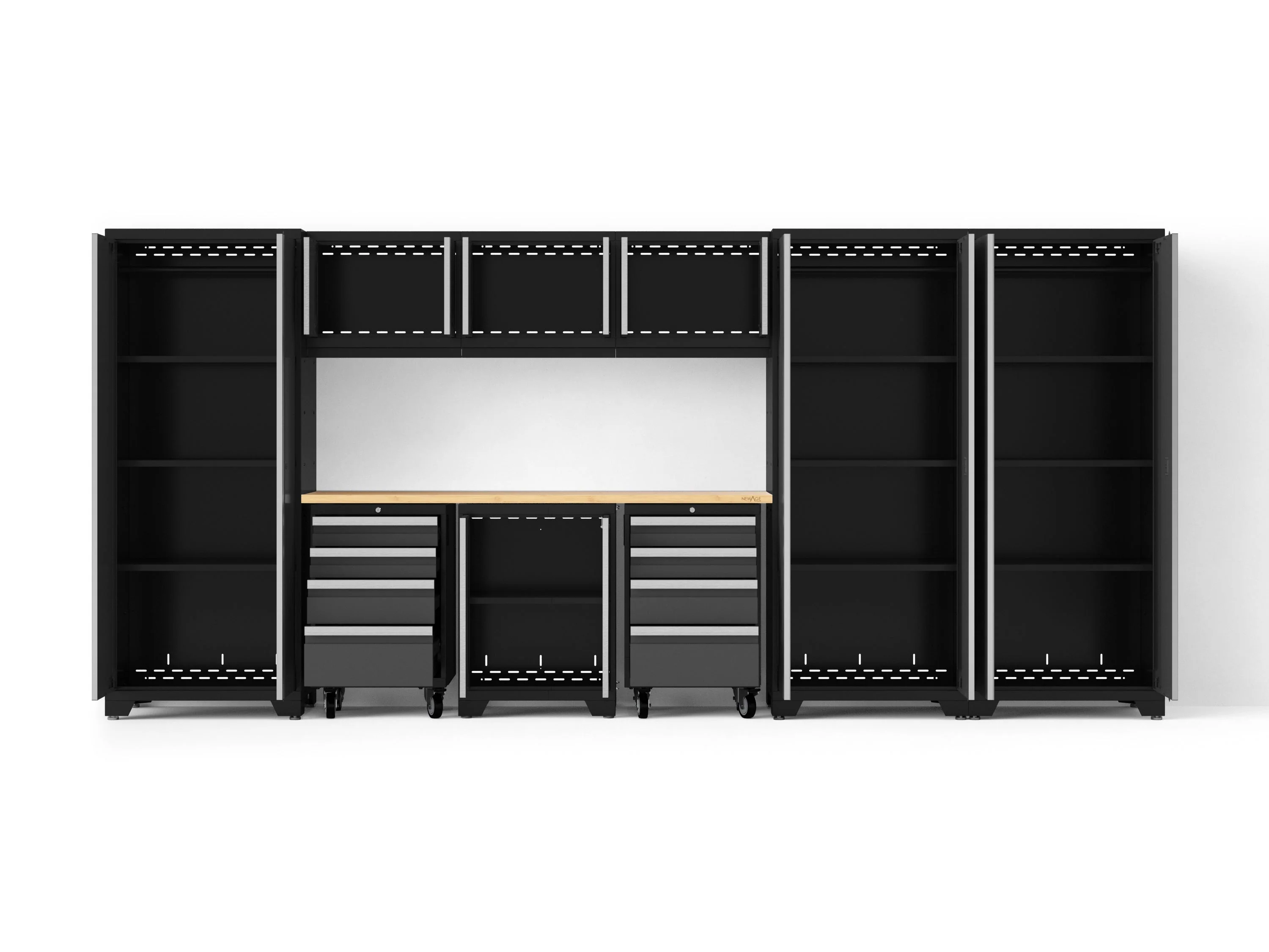 Newage Bold XL 10-Piece Garage Cabinet Set 24-Inch Deep Steel - Image 3