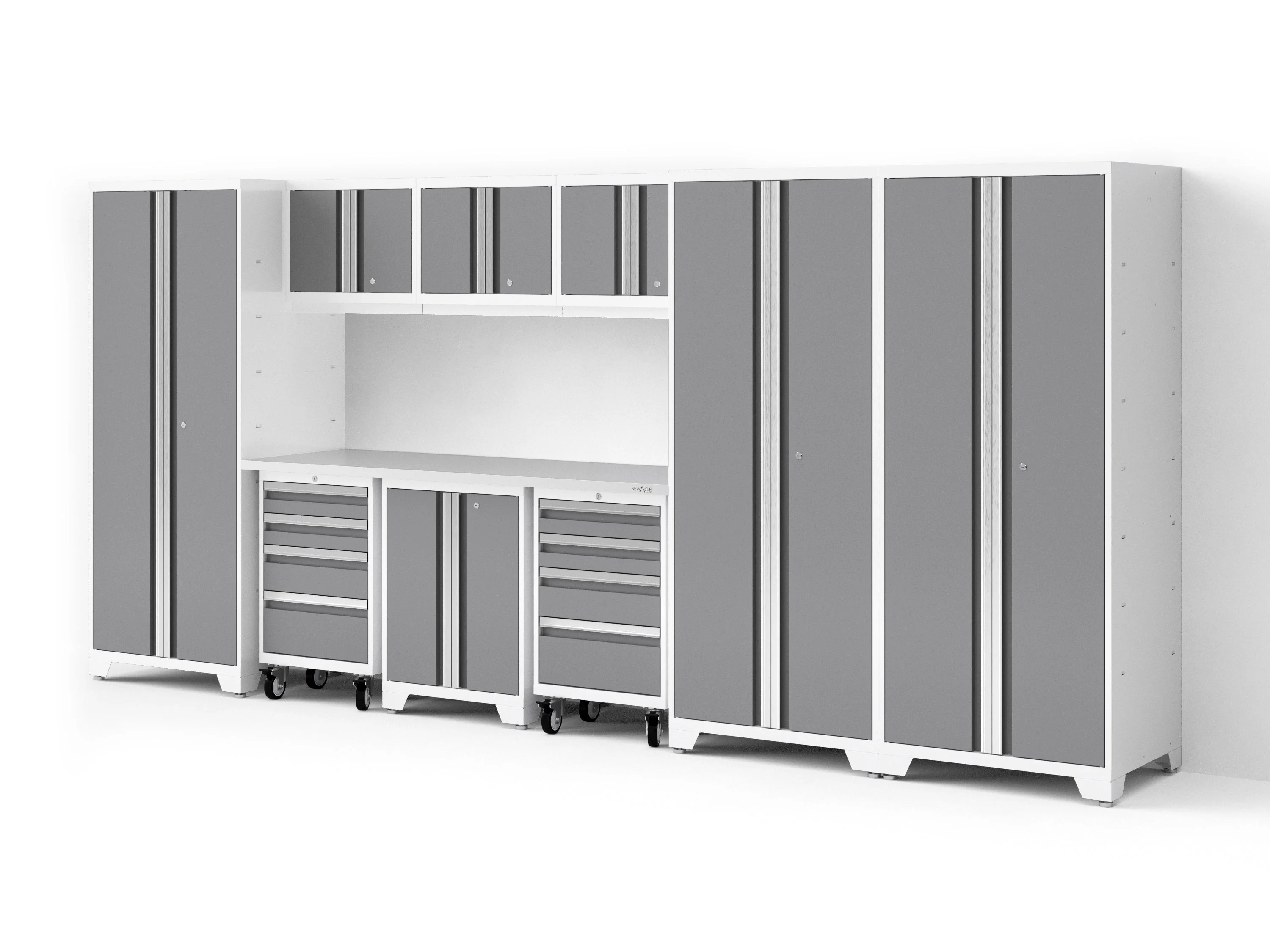 Newage Bold XL 10-Piece Garage Cabinet Set 24-Inch Deep Steel - Image 34
