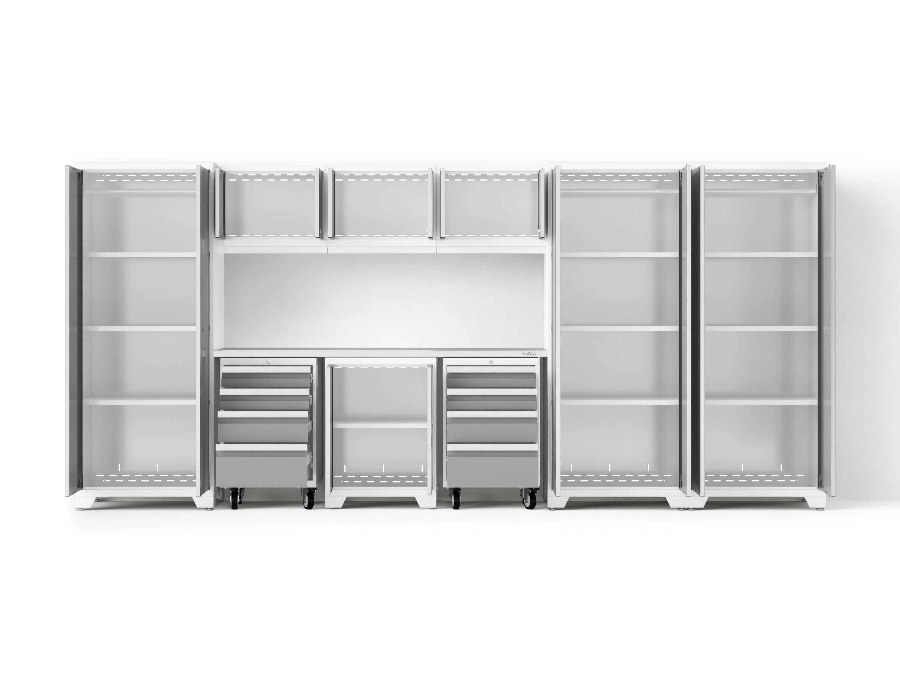 Newage Bold XL 10-Piece Garage Cabinet Set 24-Inch Deep Steel - Image 36