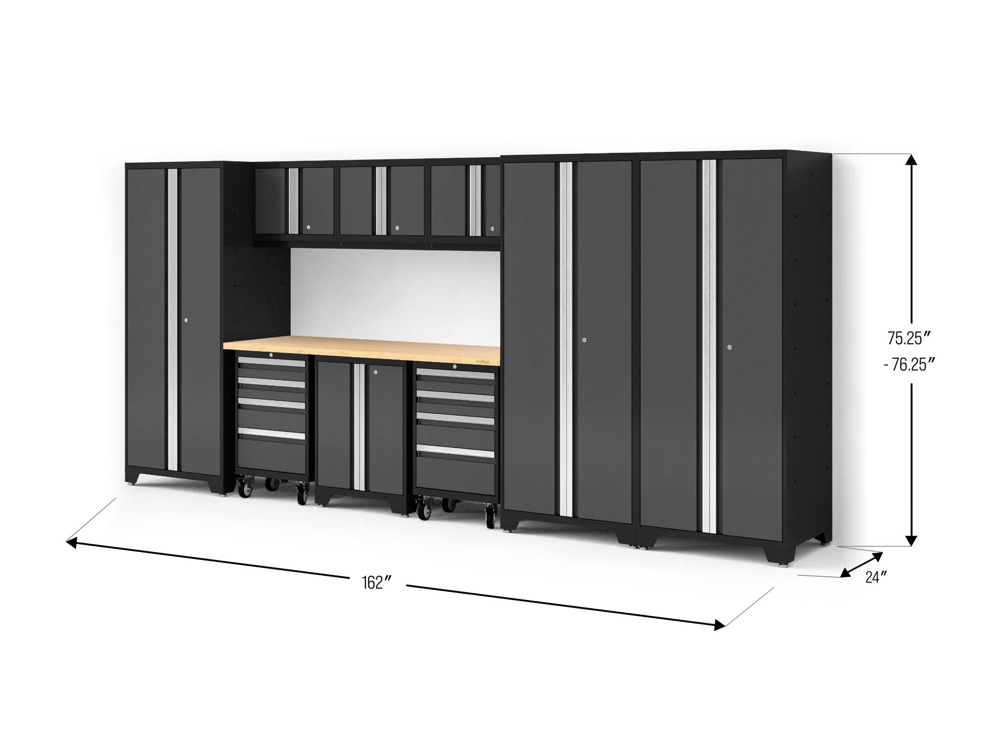 Newage Bold XL 10-Piece Garage Cabinet Set 24-Inch Deep Steel - Image 4
