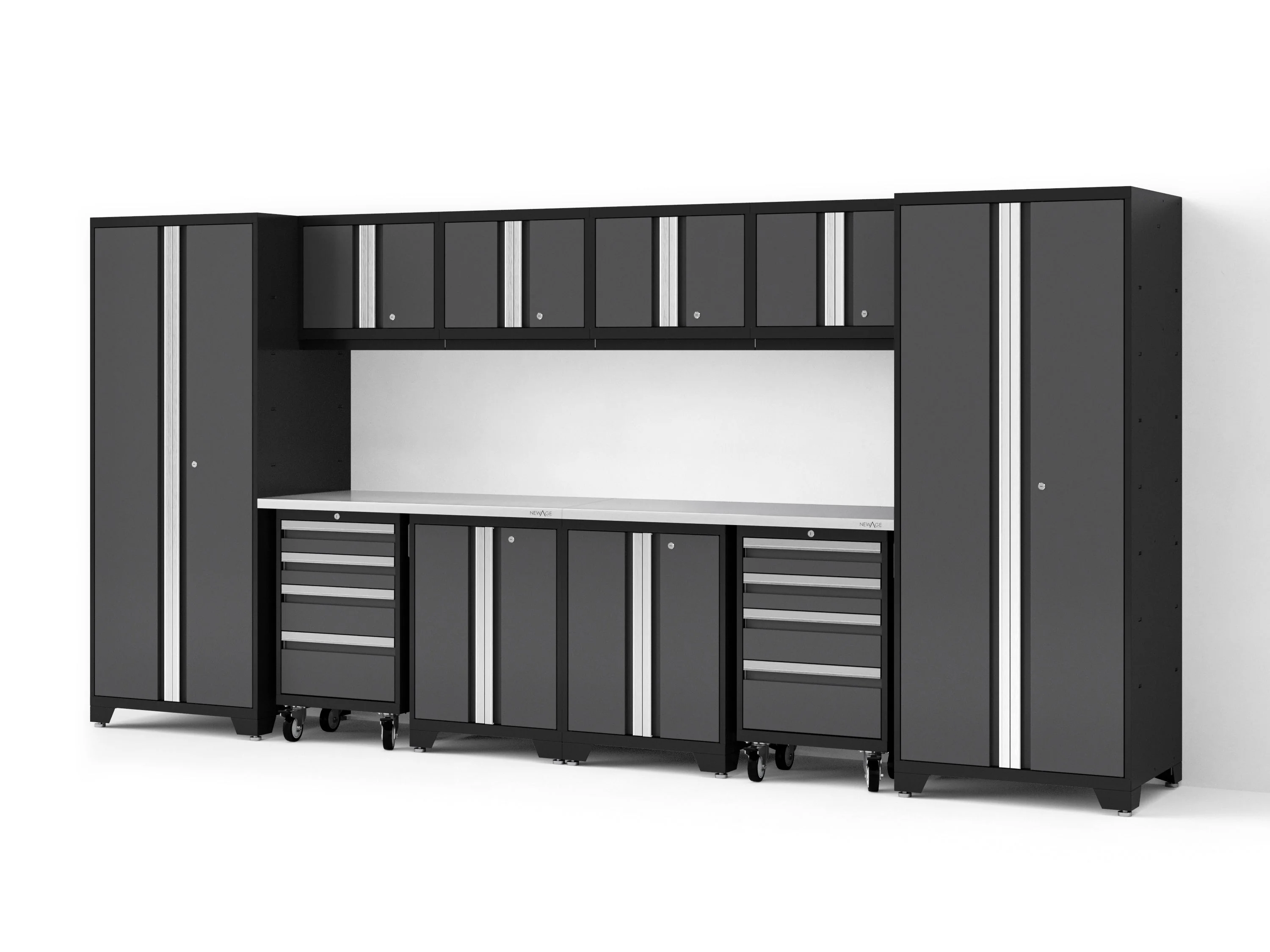 Newage Bold XL 12-Piece Garage Cabinet Set Heavy-Duty Steel Storage Solution - Image 12