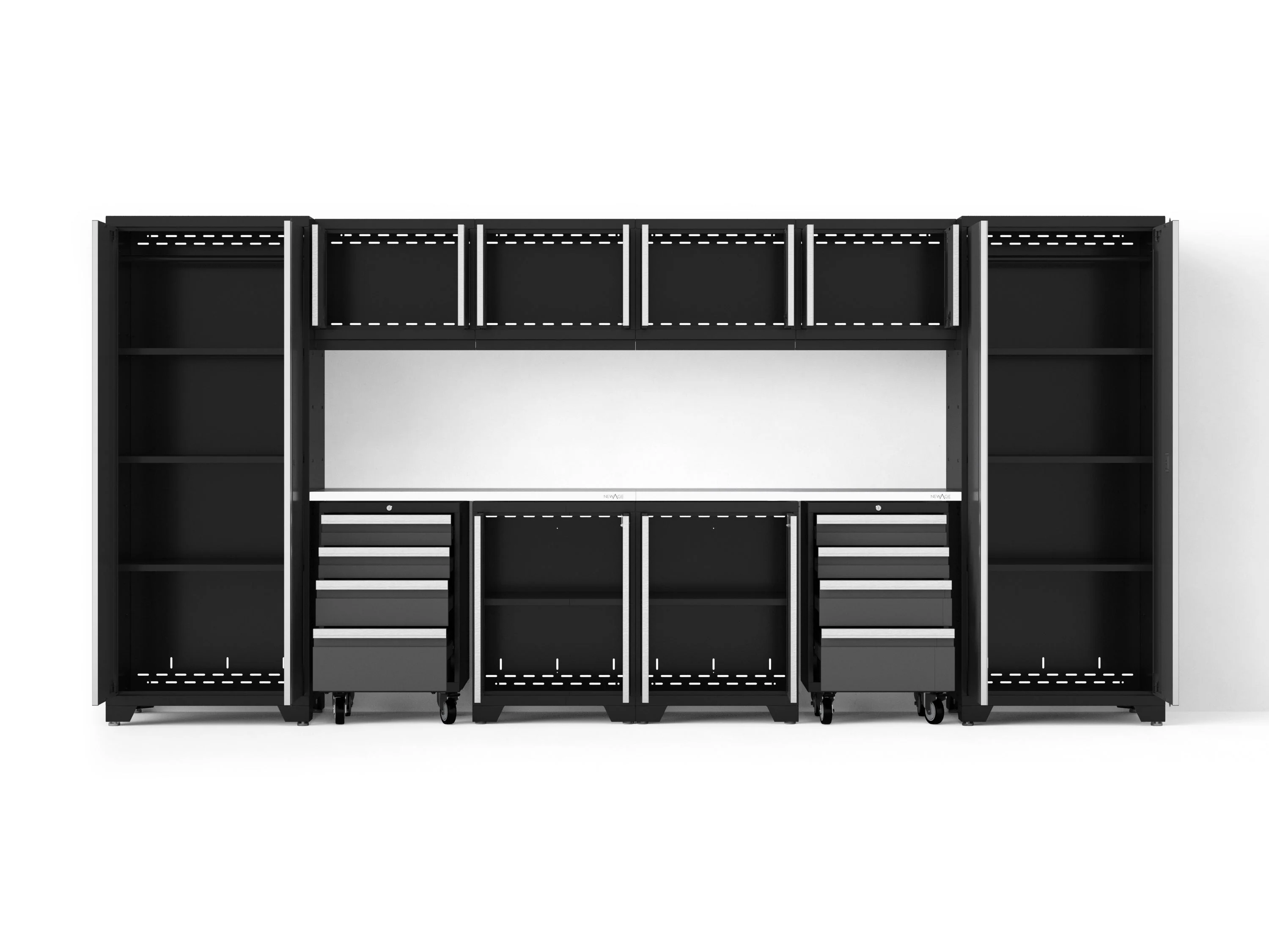 Newage Bold XL 12-Piece Garage Cabinet Set Heavy-Duty Steel Storage Solution - Image 14