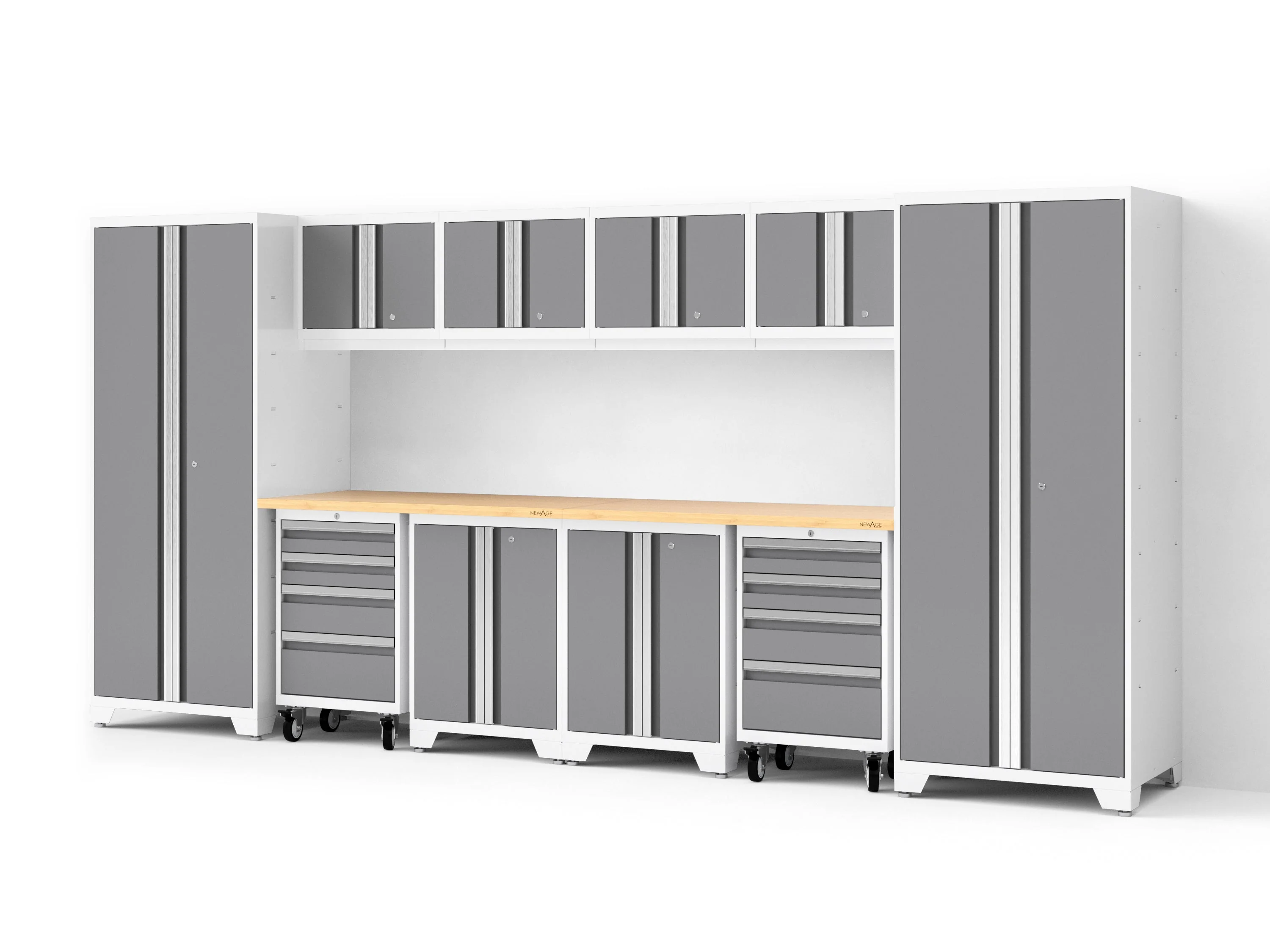 Newage Bold XL 12-Piece Garage Cabinet Set Heavy-Duty Steel Storage Solution - Image 23