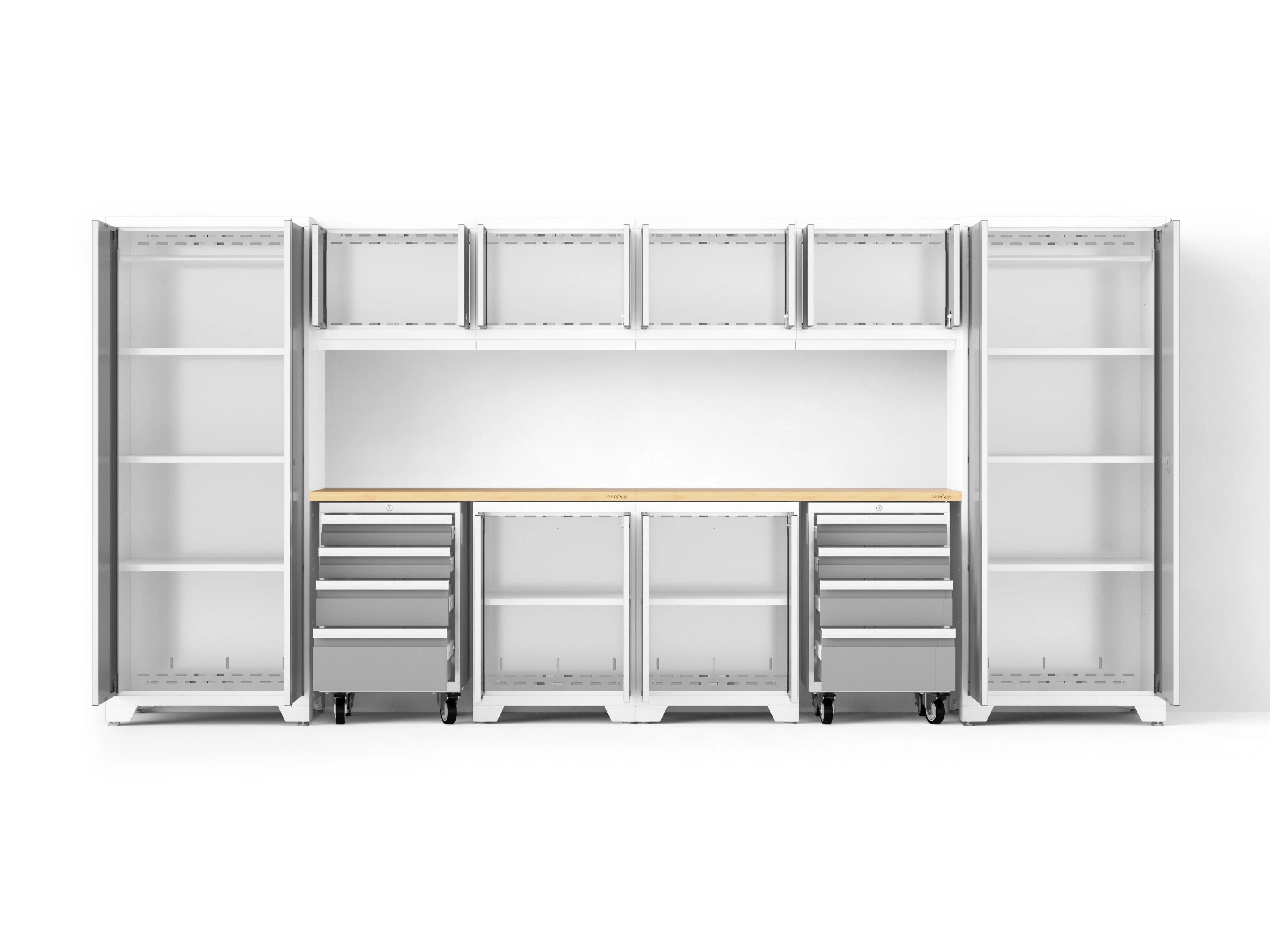 Newage Bold XL 12-Piece Garage Cabinet Set Heavy-Duty Steel Storage Solution - Image 25
