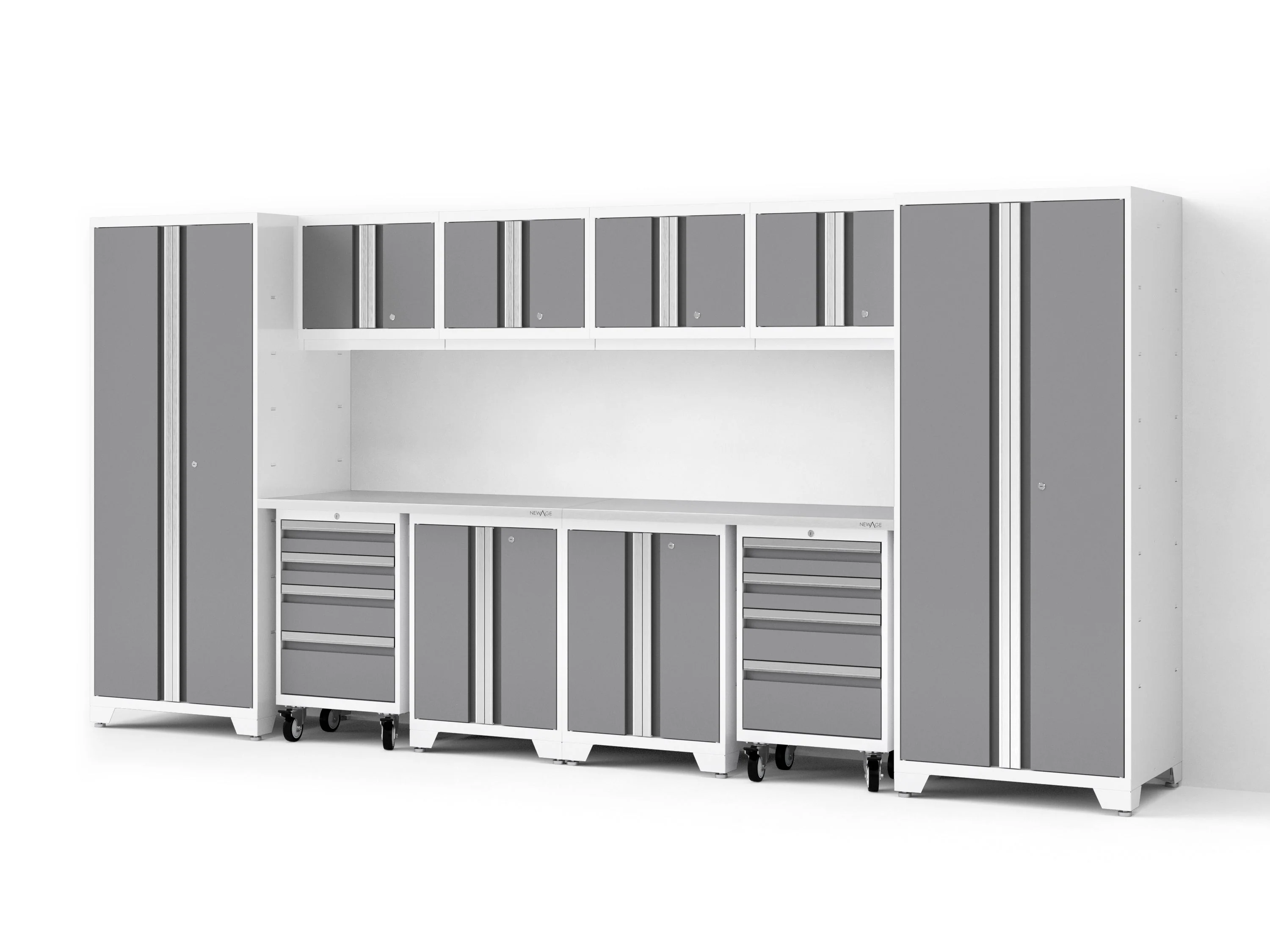 Newage Bold XL 12-Piece Garage Cabinet Set Heavy-Duty Steel Storage Solution - Image 34