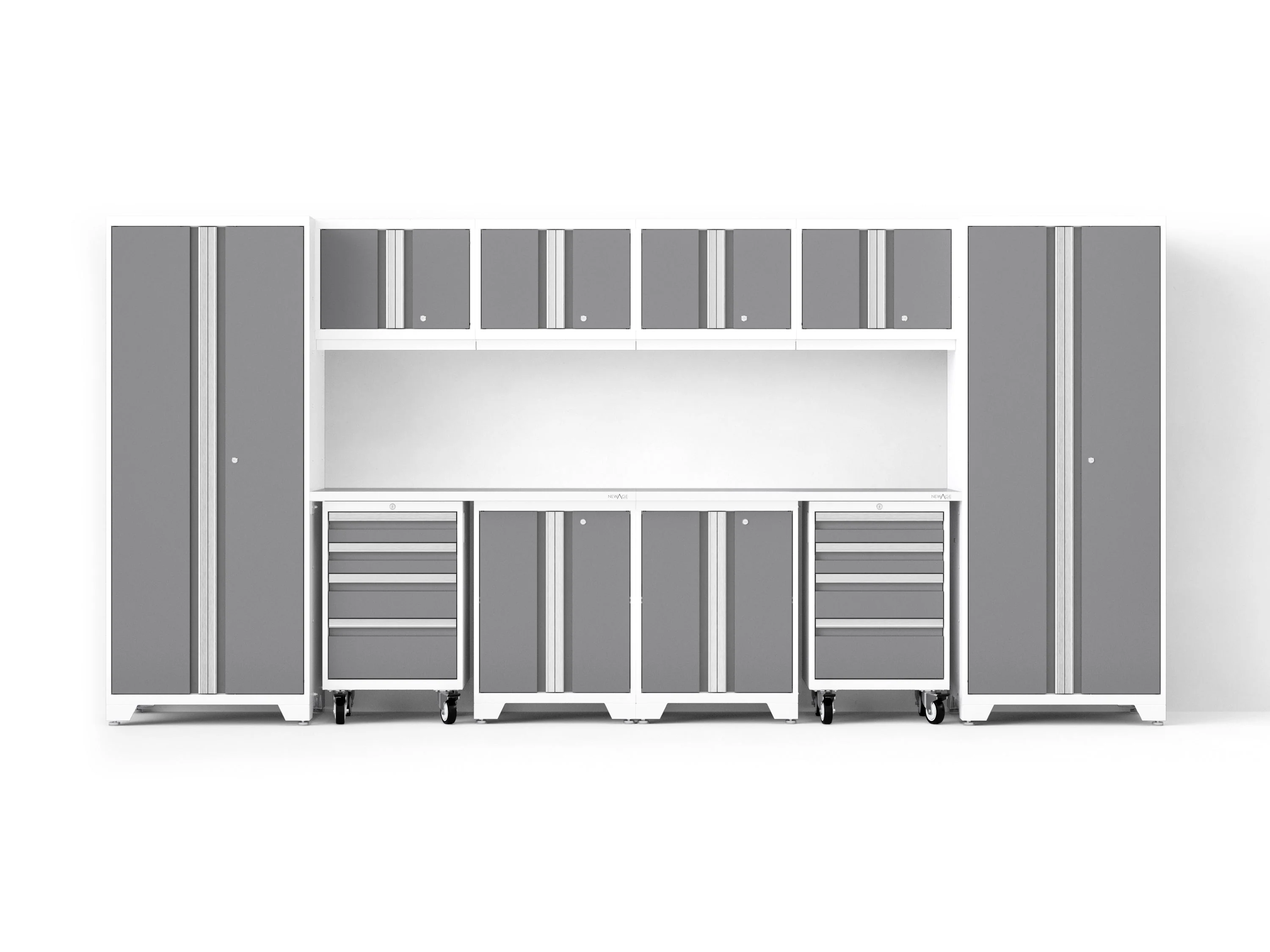 Newage Bold XL 12-Piece Garage Cabinet Set Heavy-Duty Steel Storage Solution - Image 35