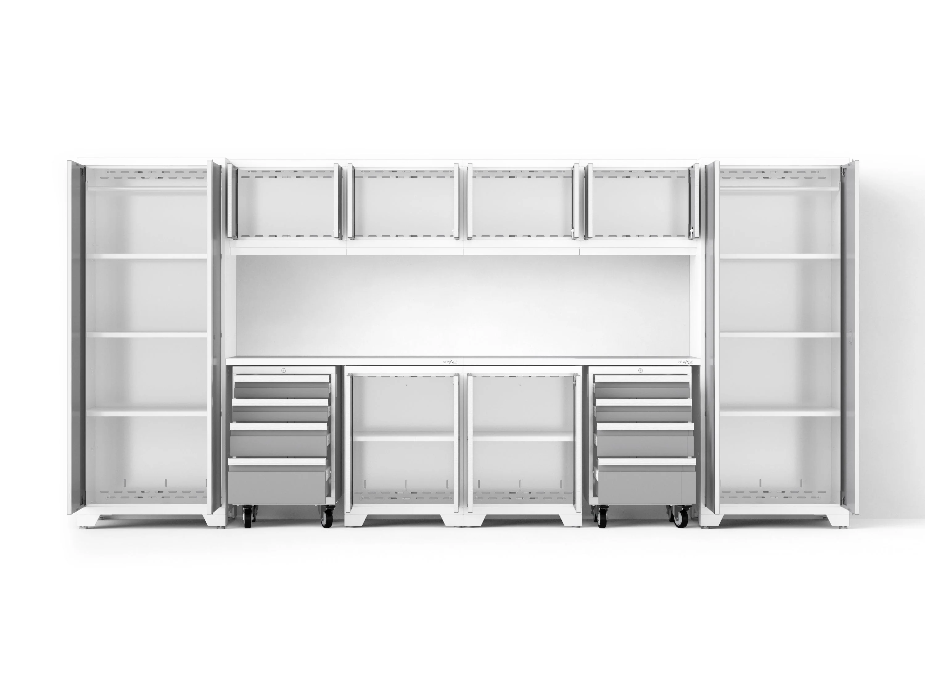 Newage Bold XL 12-Piece Garage Cabinet Set Heavy-Duty Steel Storage Solution - Image 36