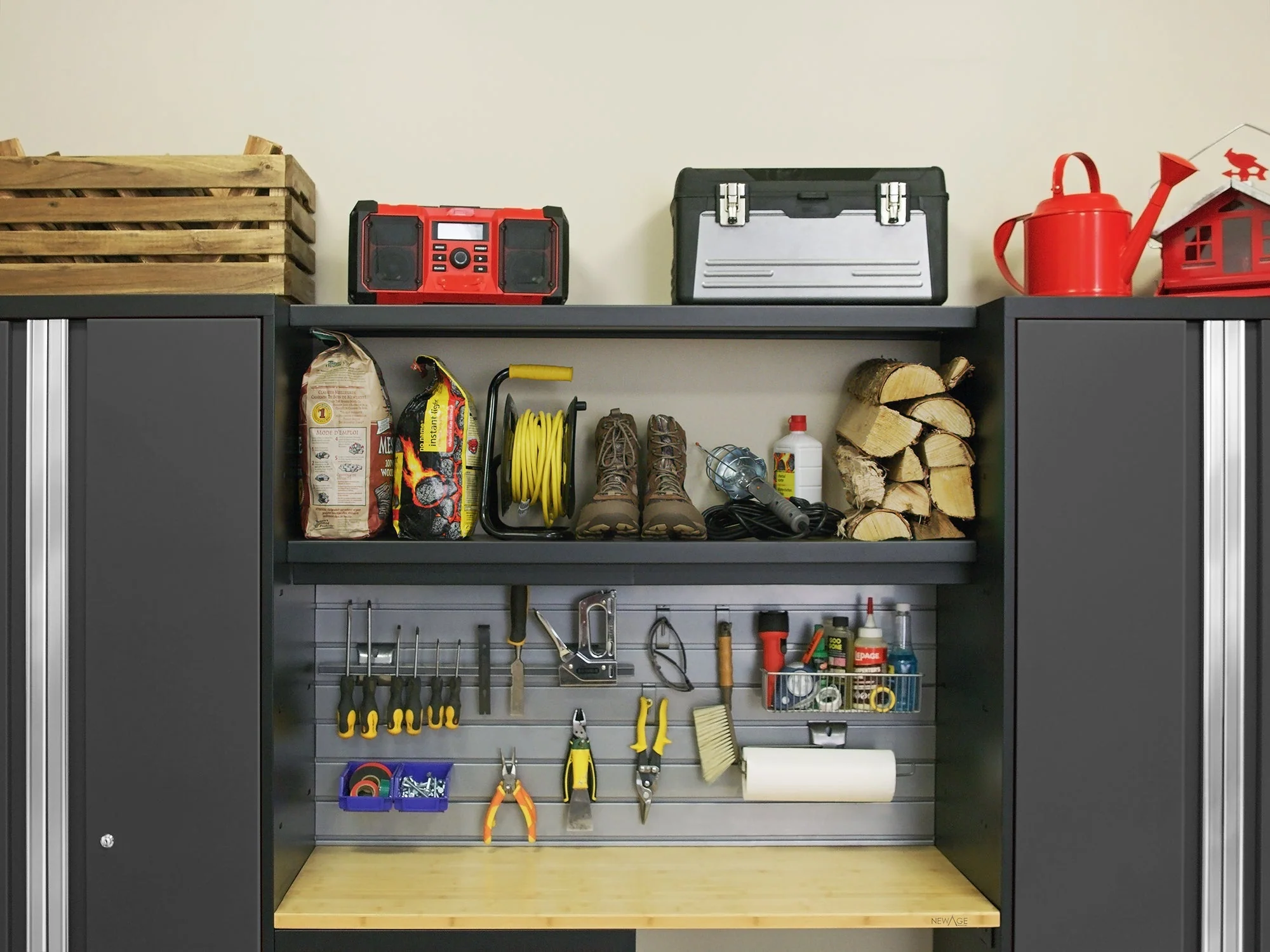 Newage Bold XL 14-Piece Heavy-Duty Steel Garage Cabinet Set with Deep Storage - Image 21