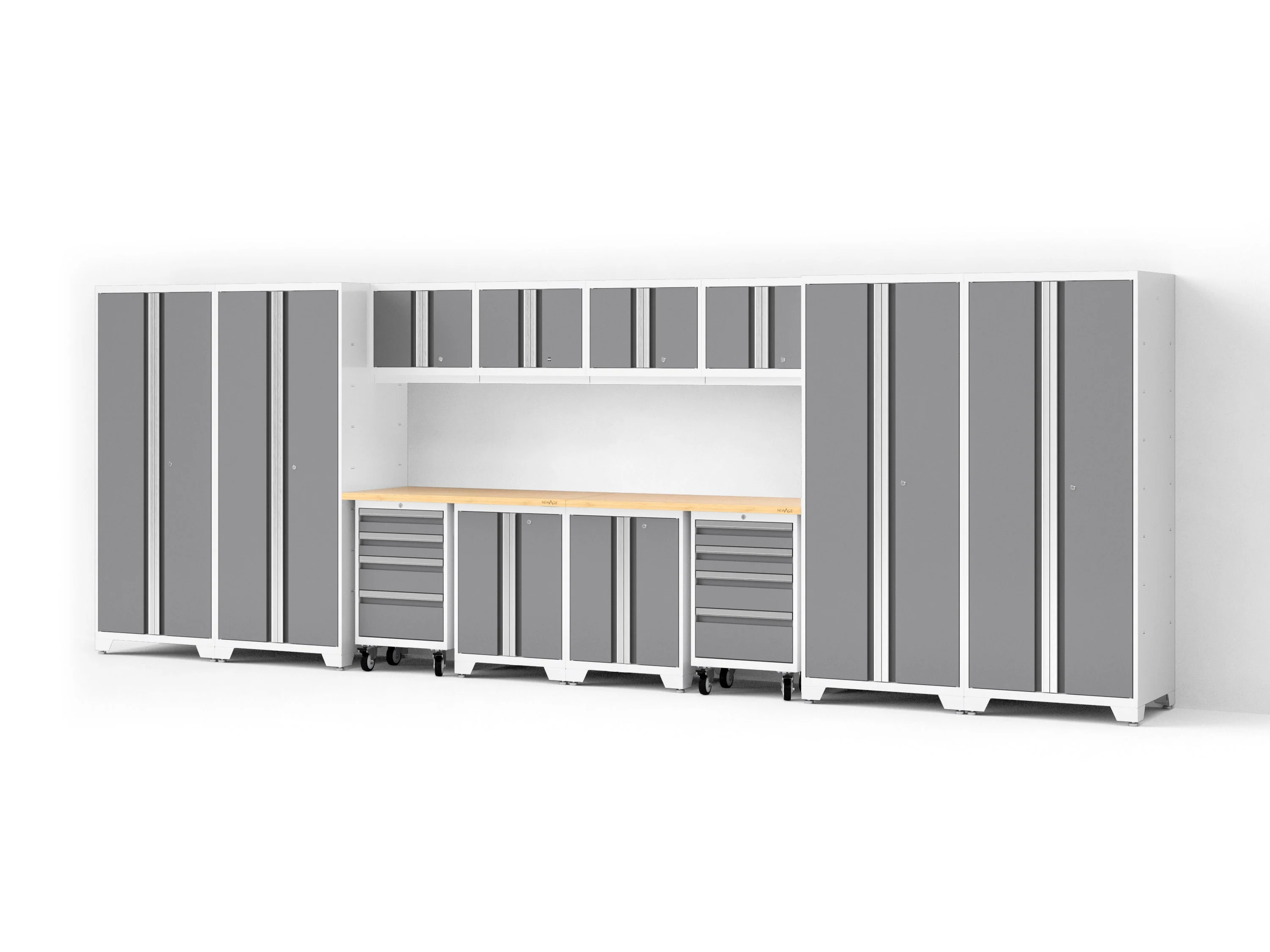 Newage Bold XL 14-Piece Heavy-Duty Steel Garage Cabinet Set with Deep Storage - Image 23