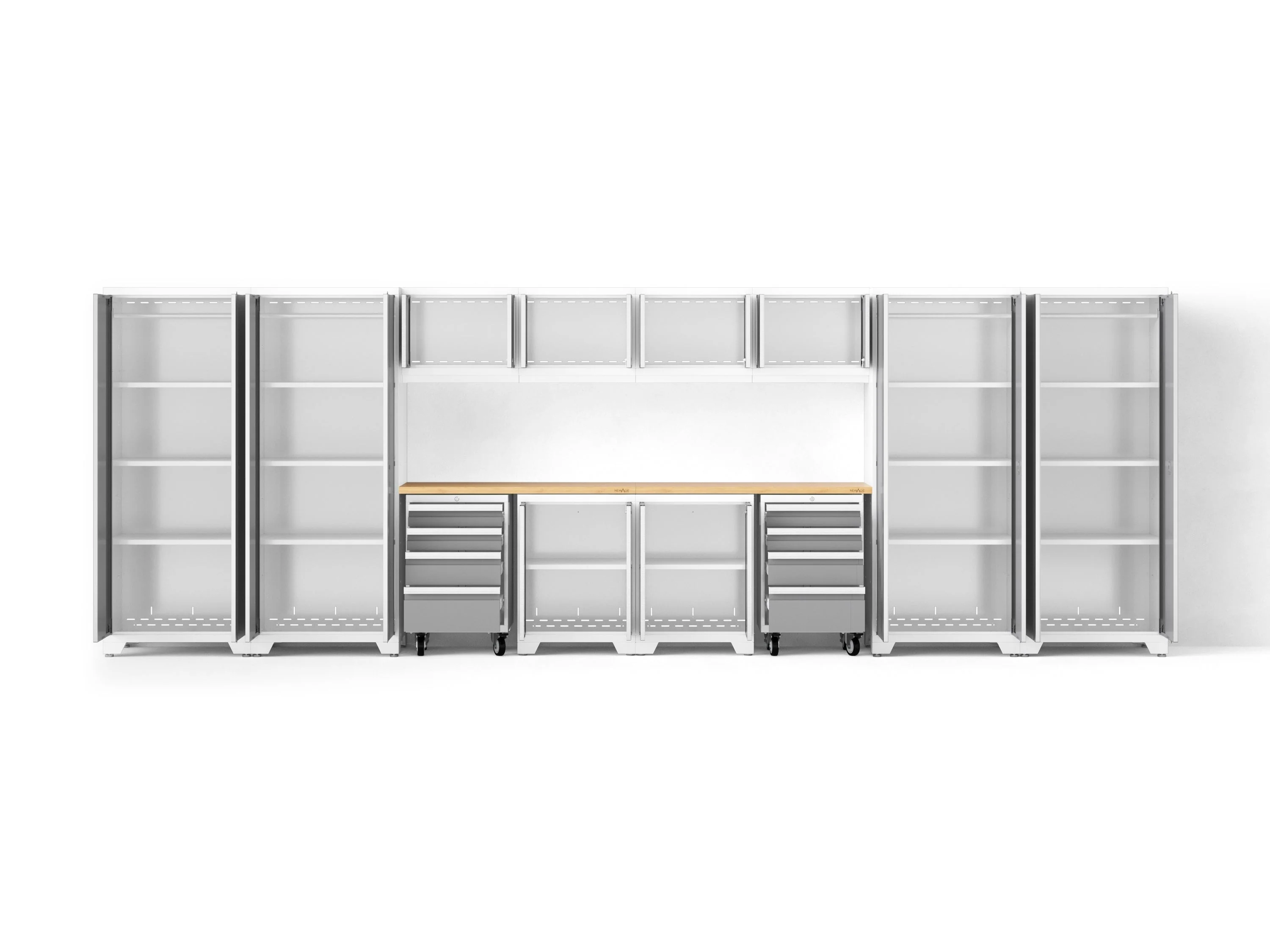 Newage Bold XL 14-Piece Heavy-Duty Steel Garage Cabinet Set with Deep Storage - Image 25
