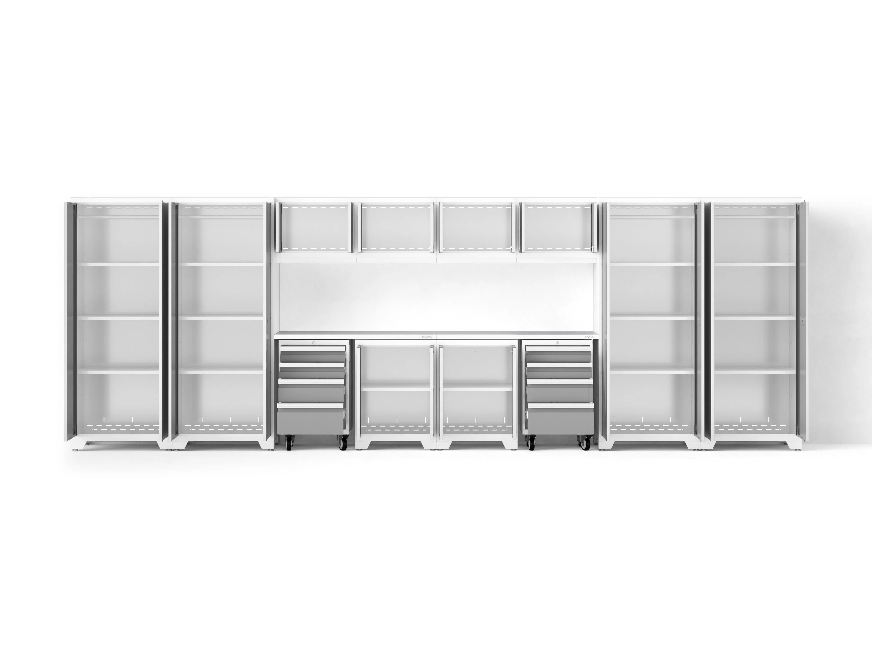 Newage Bold XL 14-Piece Heavy-Duty Steel Garage Cabinet Set with Deep Storage - Image 36