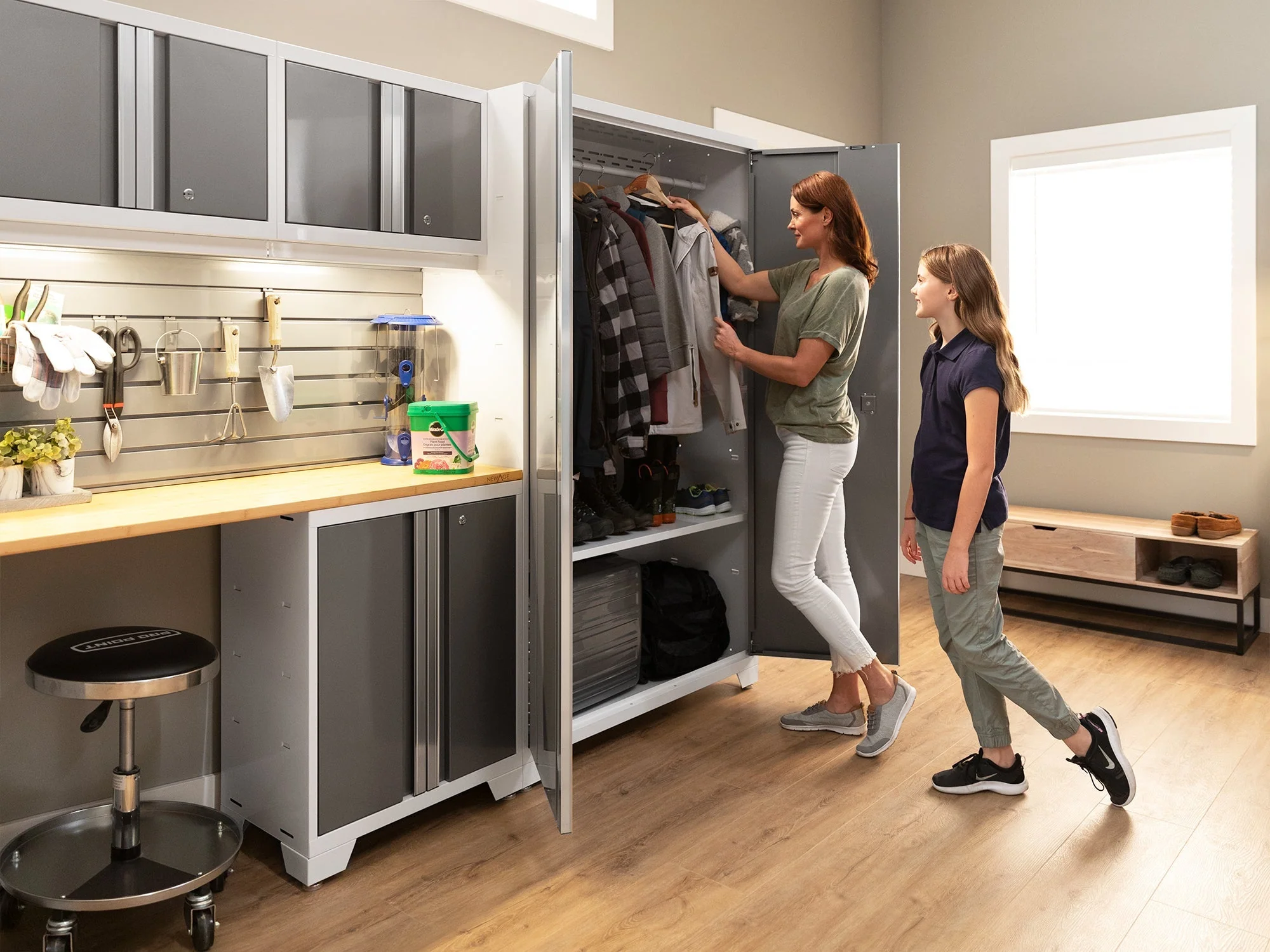 Newage Bold XL 14-Piece Heavy-Duty Steel Garage Cabinet Set with Deep Storage - Image 42
