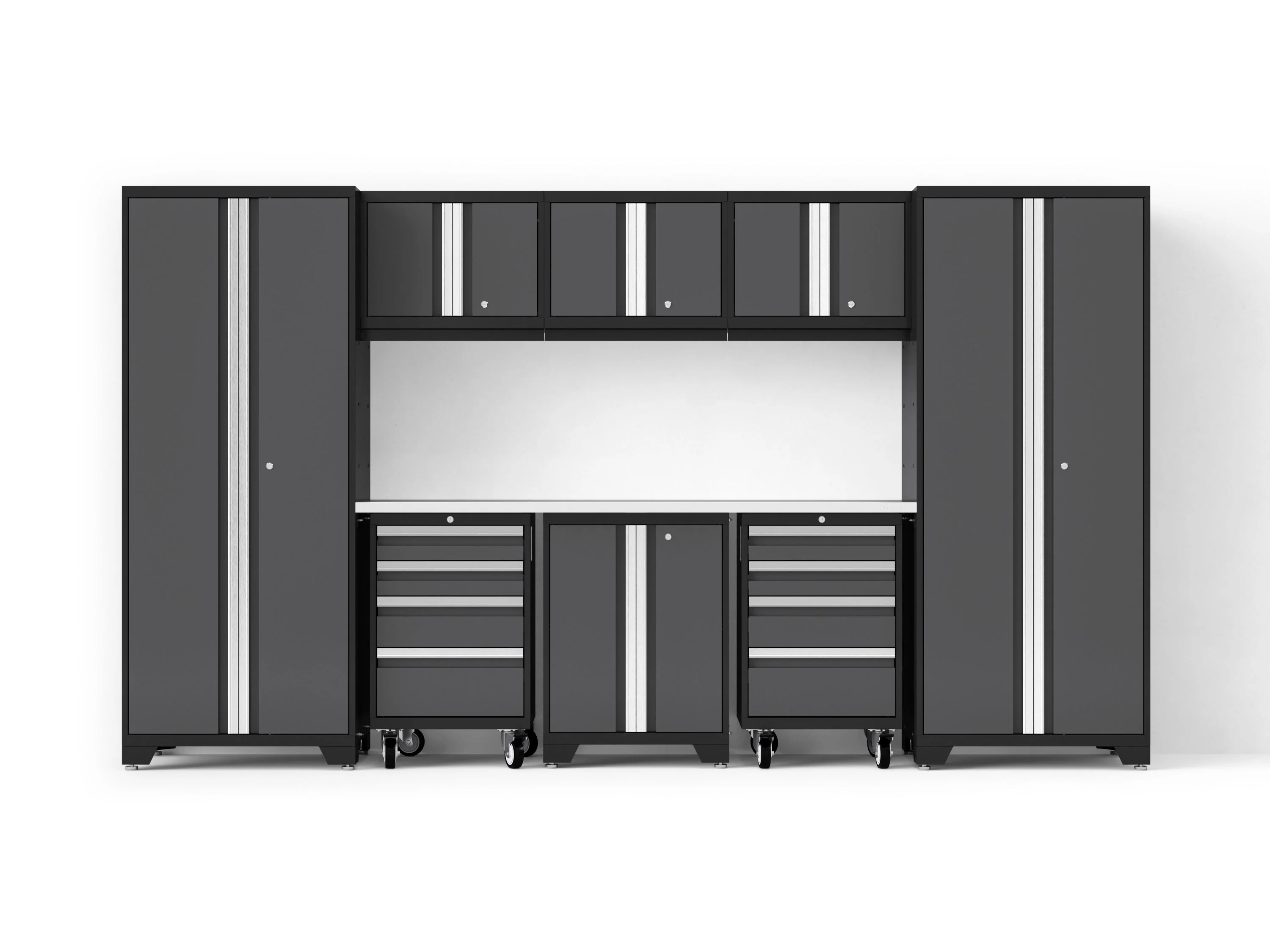Newage Bold XL 9-Piece Garage Cabinet Set Extra-Deep Steel Storage - Image 13