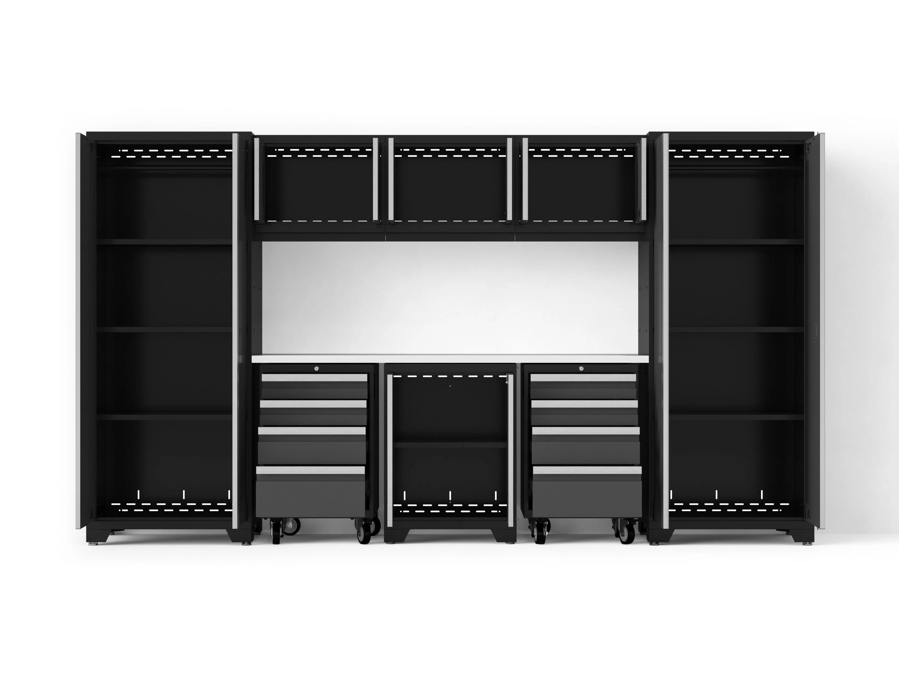 Newage Bold XL 9-Piece Garage Cabinet Set Extra-Deep Steel Storage - Image 14