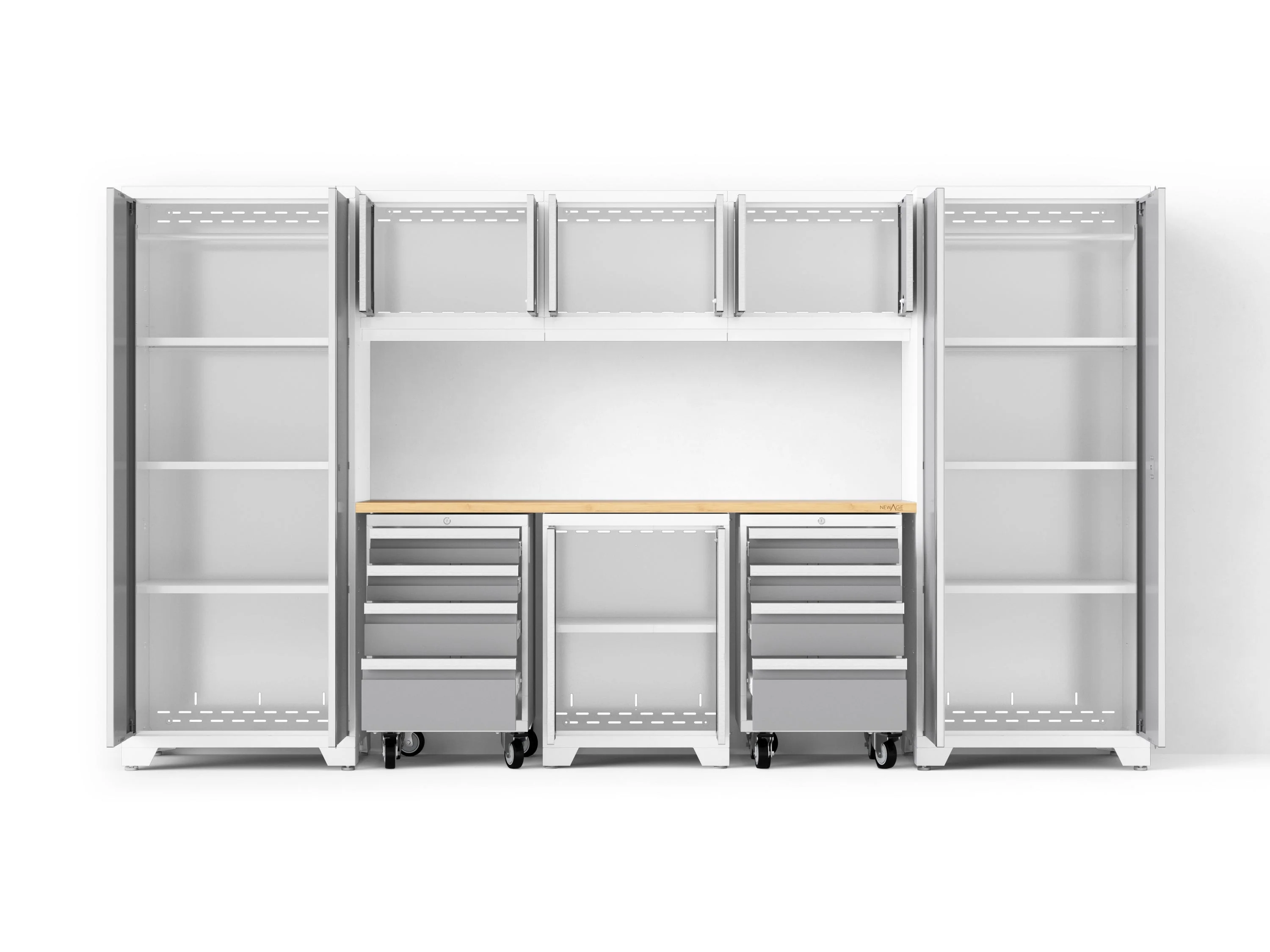 Newage Bold XL 9-Piece Garage Cabinet Set Extra-Deep Steel Storage - Image 25