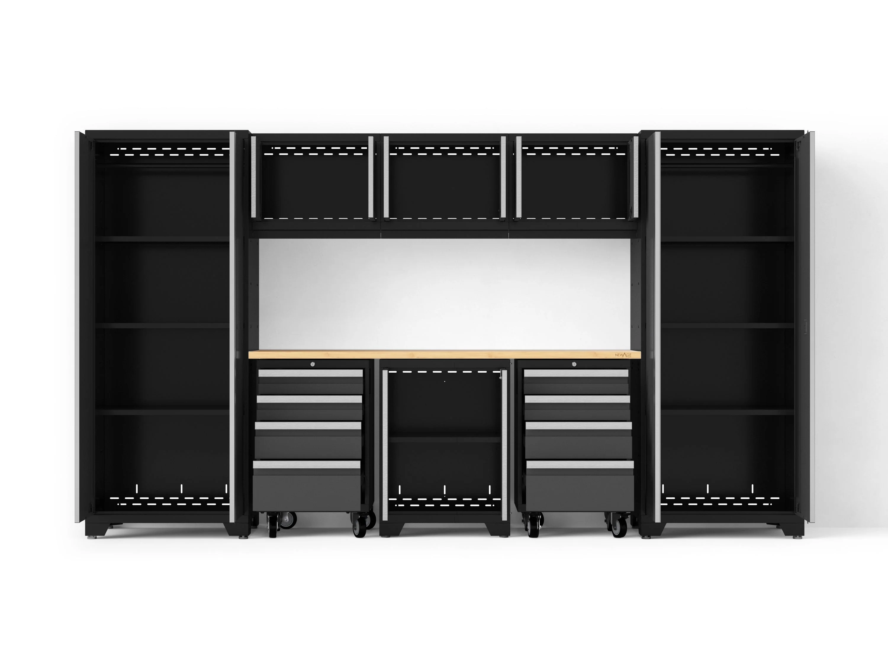 Newage Bold XL 9-Piece Garage Cabinet Set Extra-Deep Steel Storage - Image 3