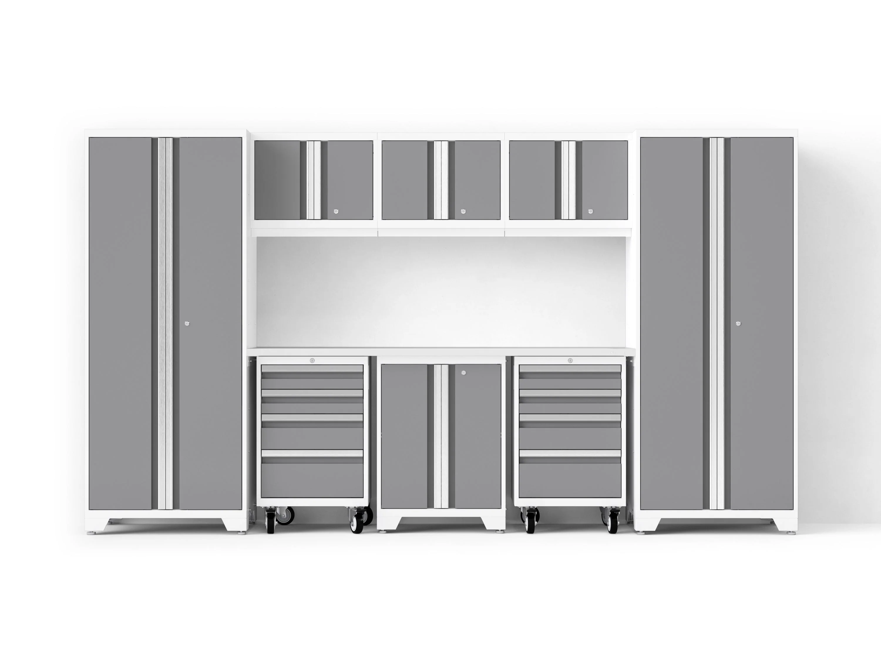 Newage Bold XL 9-Piece Garage Cabinet Set Extra-Deep Steel Storage - Image 35