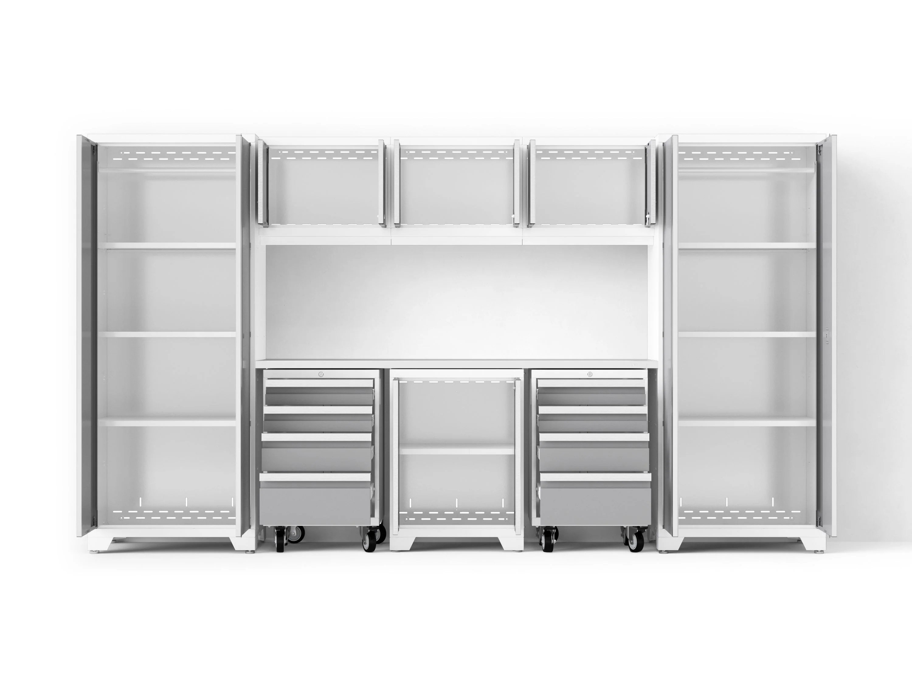 Newage Bold XL 9-Piece Garage Cabinet Set Extra-Deep Steel Storage - Image 36