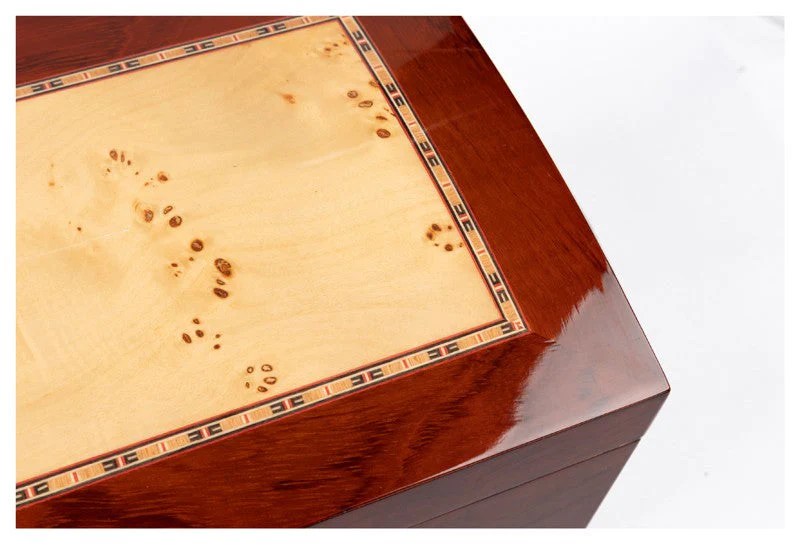 Prestige Import Group Broadway 150-Count High-Gloss Lacquer Arch-Top Spanish Cedar Humidor - Image 3