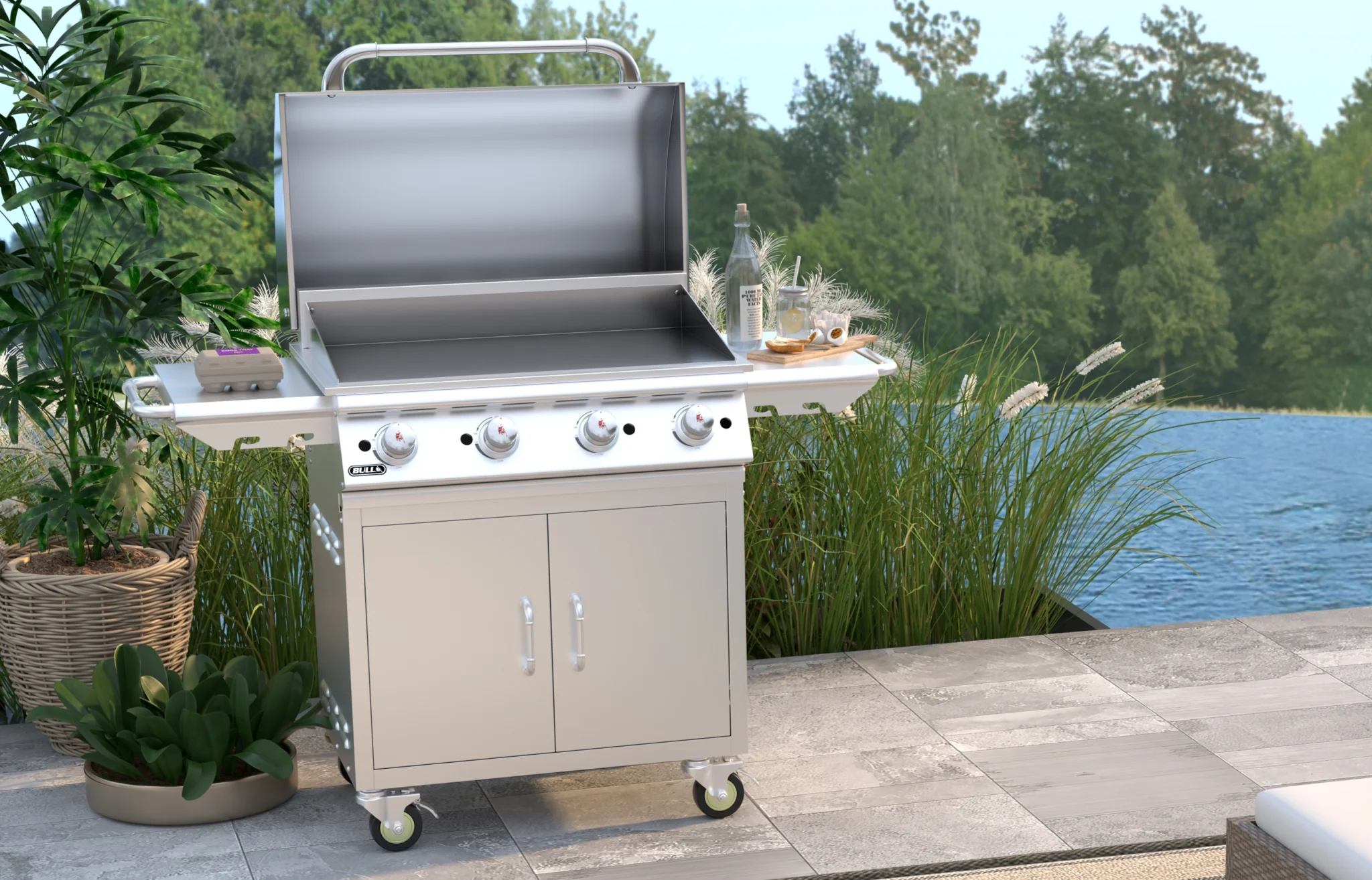 Bull 30″ Commercial Style Griddle Cart (LP) - 73010 - Image 3