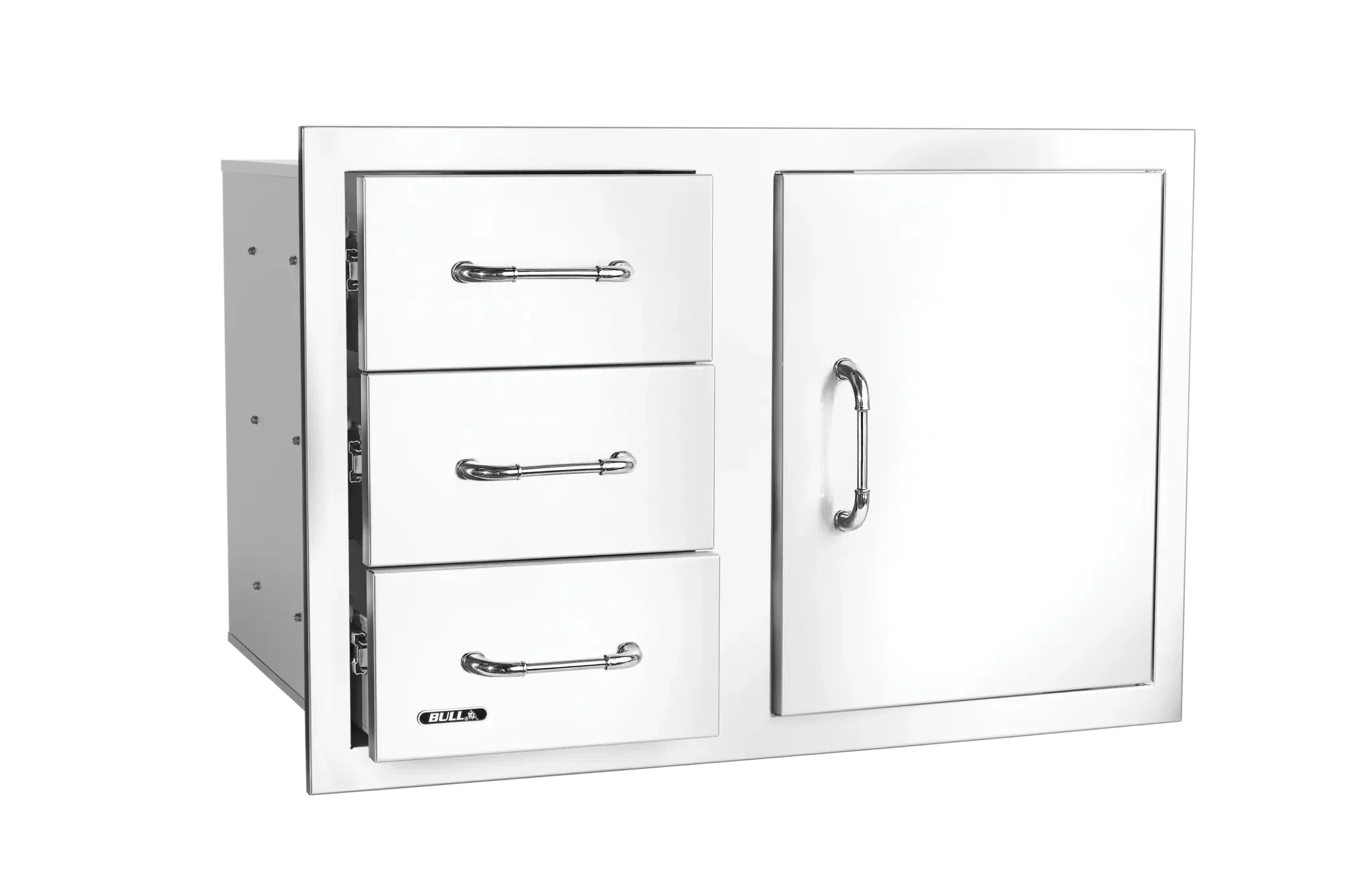 Bull 30″ Stainless-Steel 3 Drawer Door Combo with Reveal - 25900 - Image 2