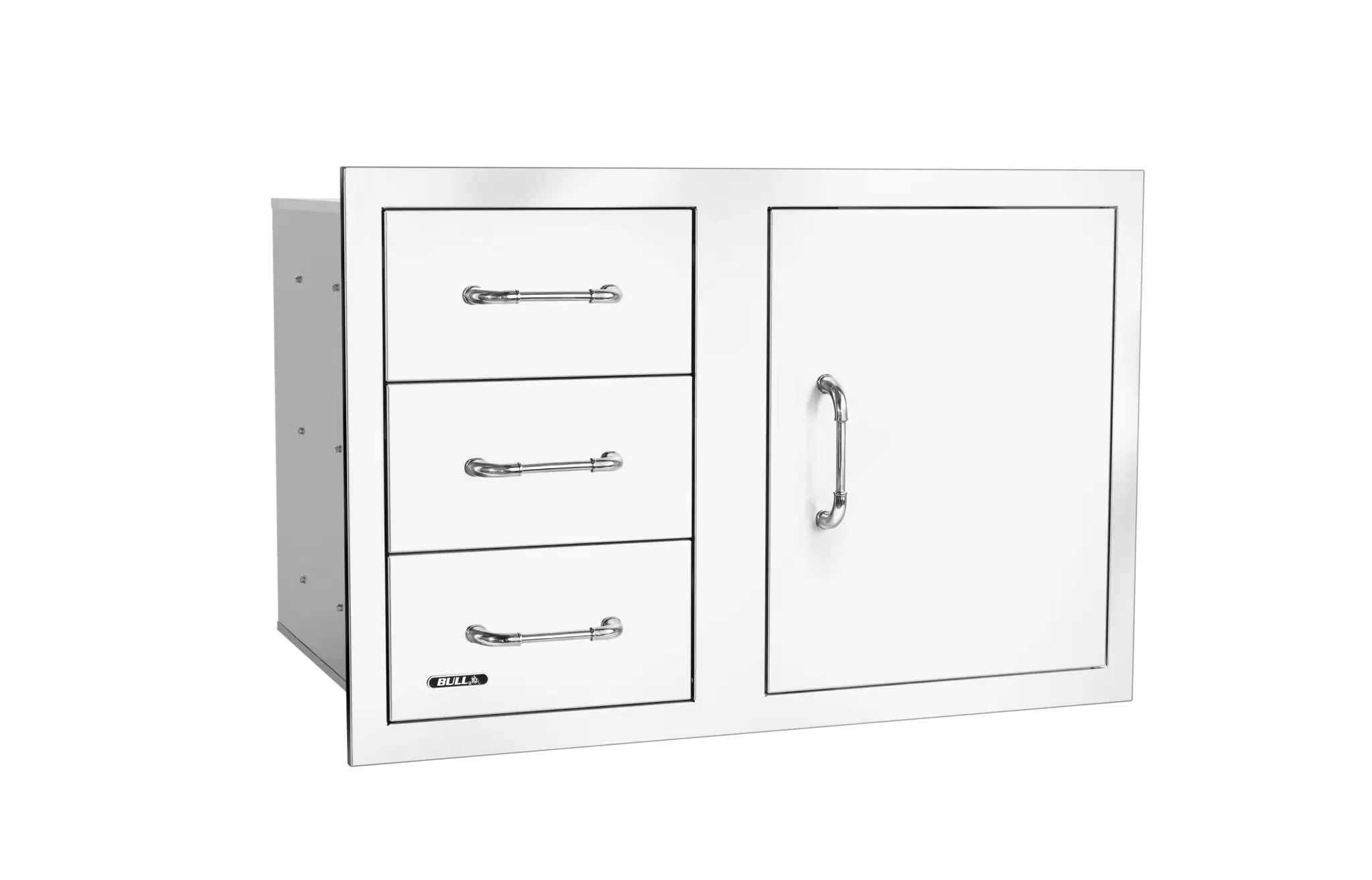 Bull 30″ Stainless-Steel 3 Drawer Door Combo with Reveal - 25900 - Image 3